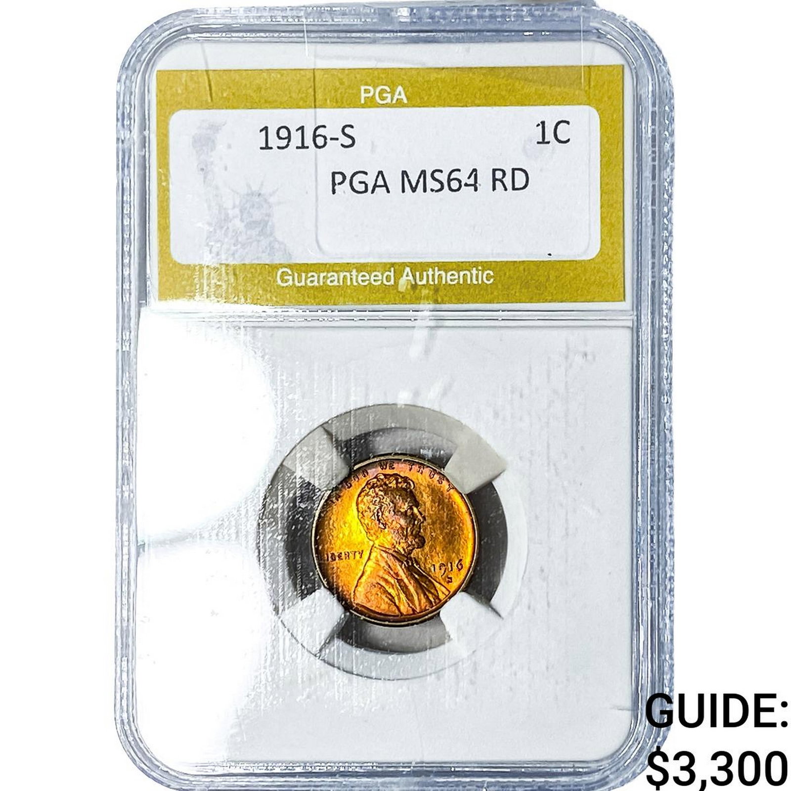 1916-S Wheat Cent PGA MS64RD (1 of 2)