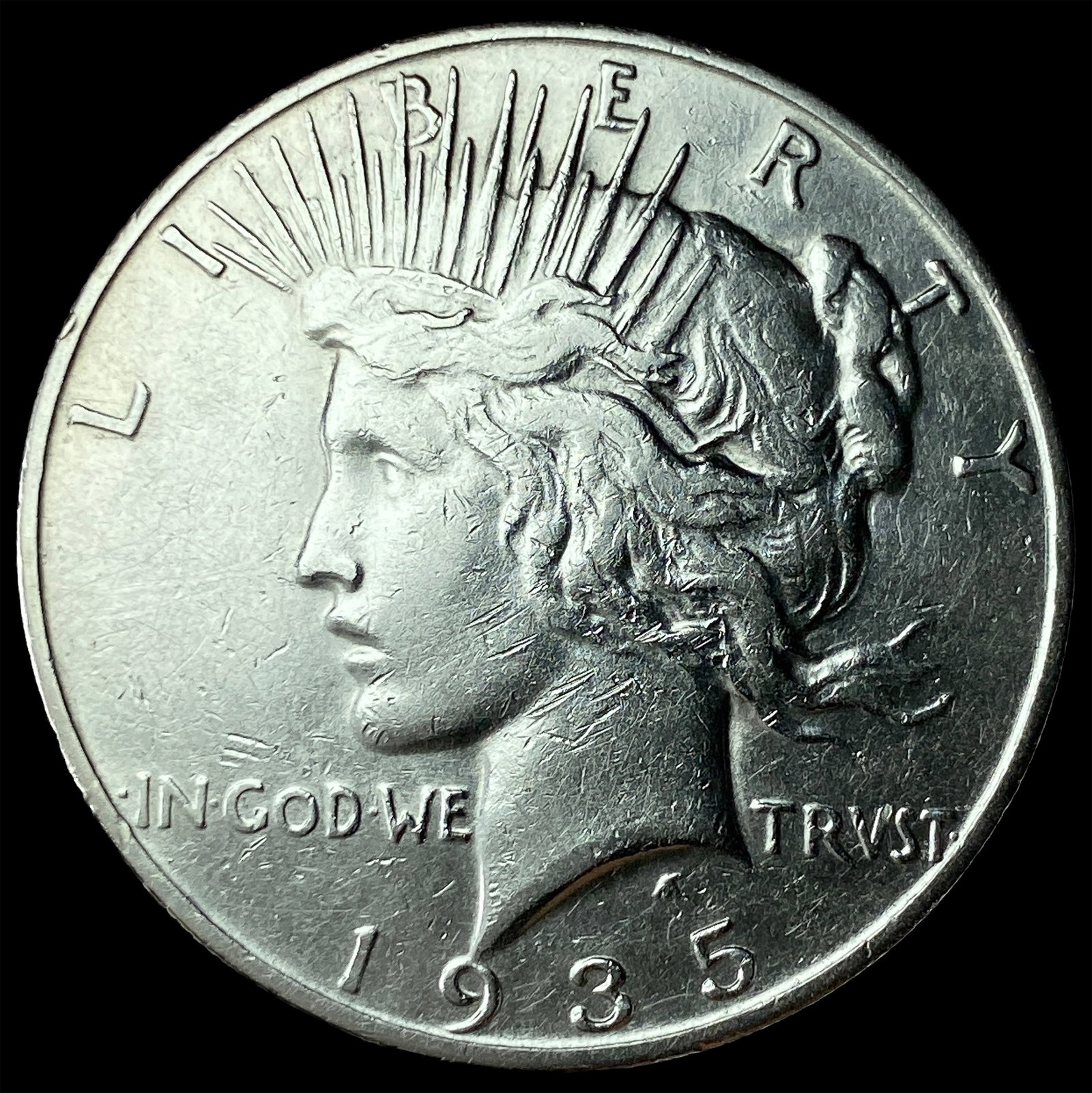 1935-S Silver Peace Dollar UNCIRCULATED: 1935-S Silver Peace Dollar UNCIRCULATED
