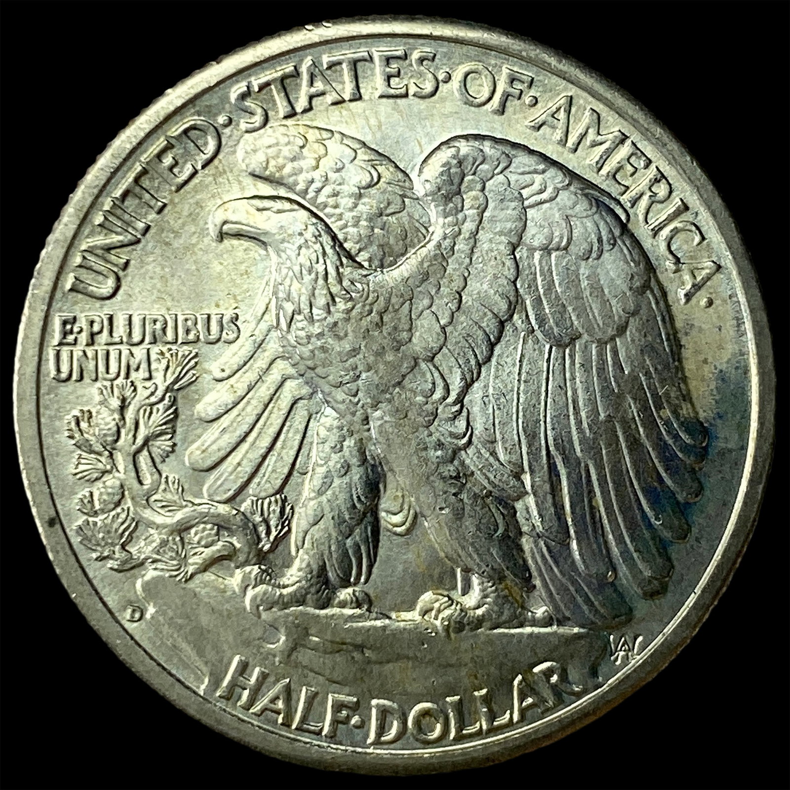 1943-D Silver Half Dollar GEM BU - 2