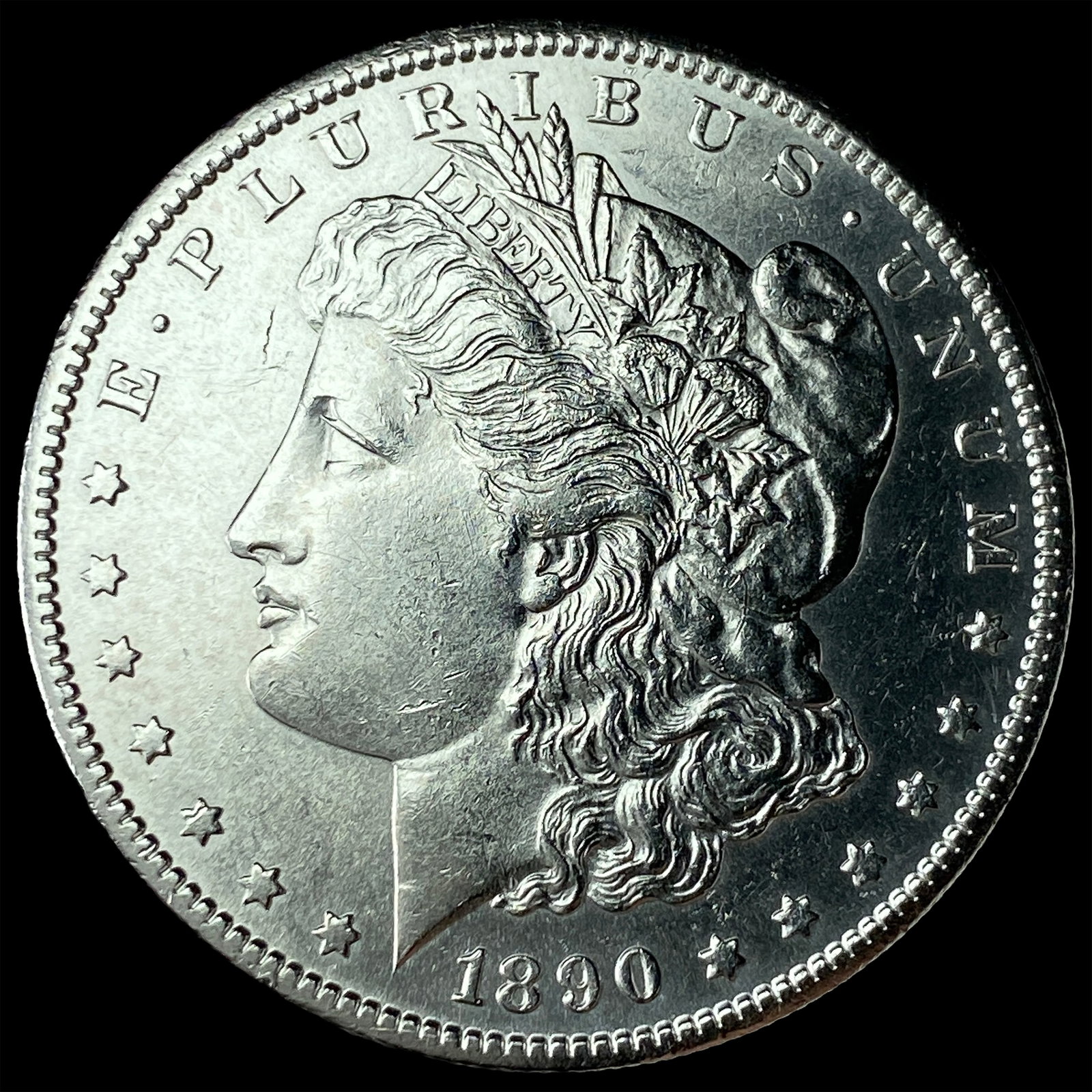 1890-S Silver Morgan Dollar CHOICE BU: 1890-S Silver Morgan Dollar CHOICE BU