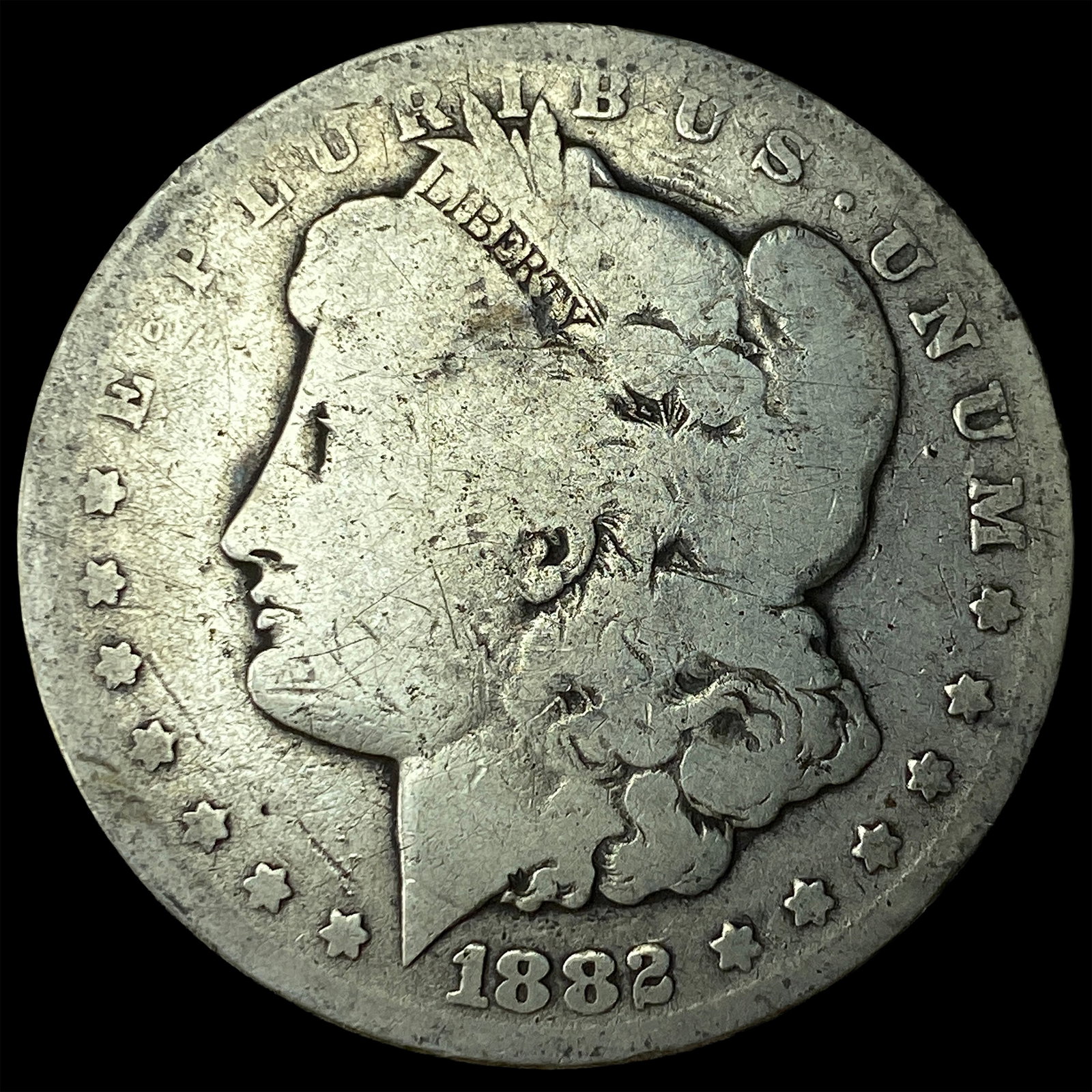 1882-CC Silver Morgan Dollar NICELY CIRCULATED: 1882-CC Silver Morgan Dollar NICELY CIRCULATED