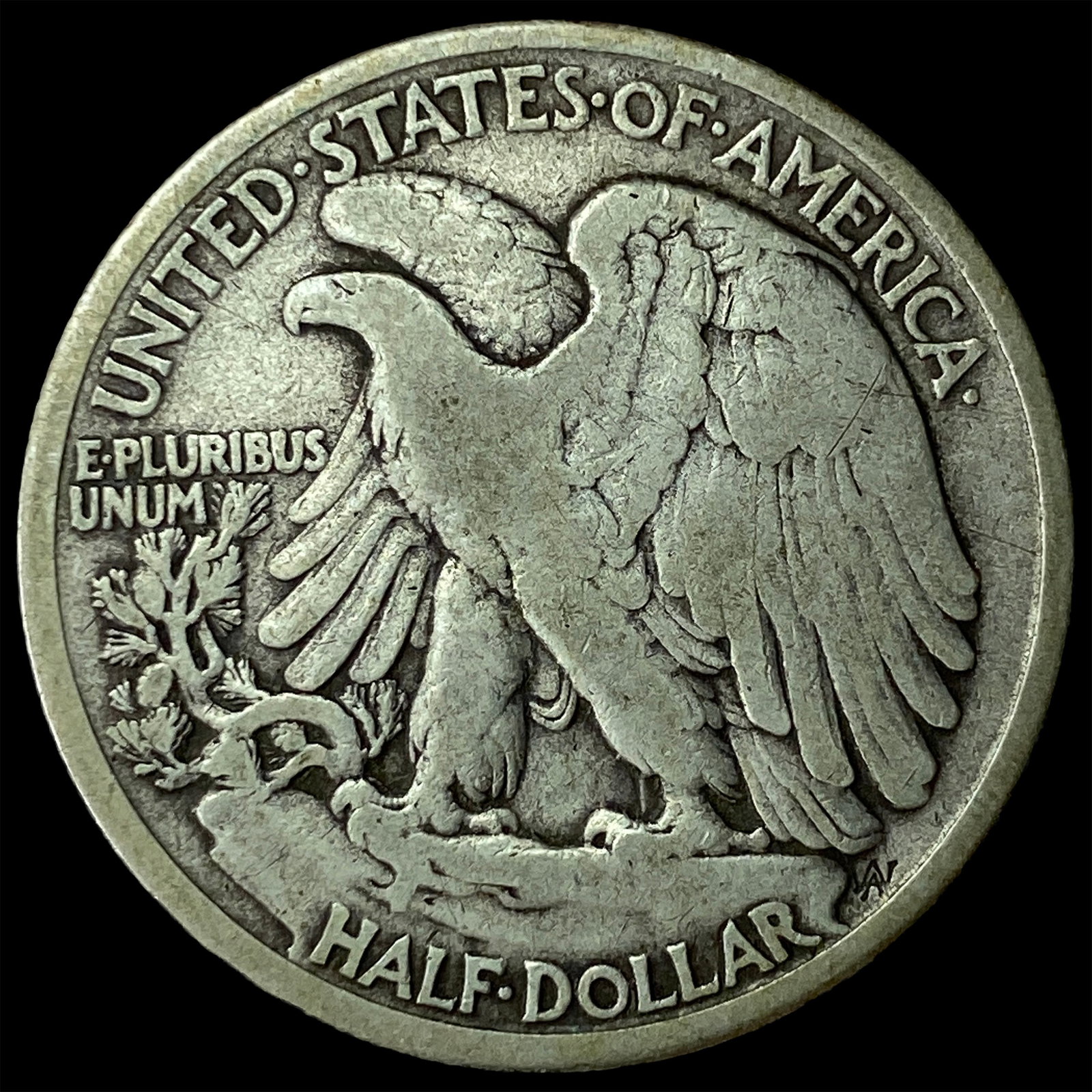 1917-S Silver Half Dollar LIGHTLY CIRCULATED - 2