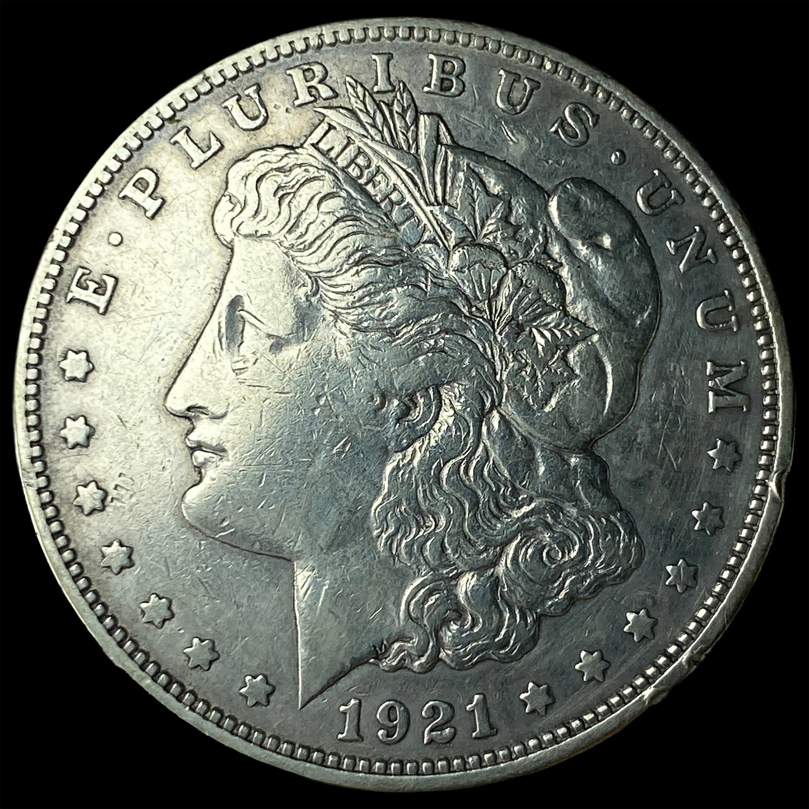 1921 Silver Morgan Dollar CLOSELY UNCIRCULATED: 1921 Silver Morgan Dollar CLOSELY UNCIRCULATED