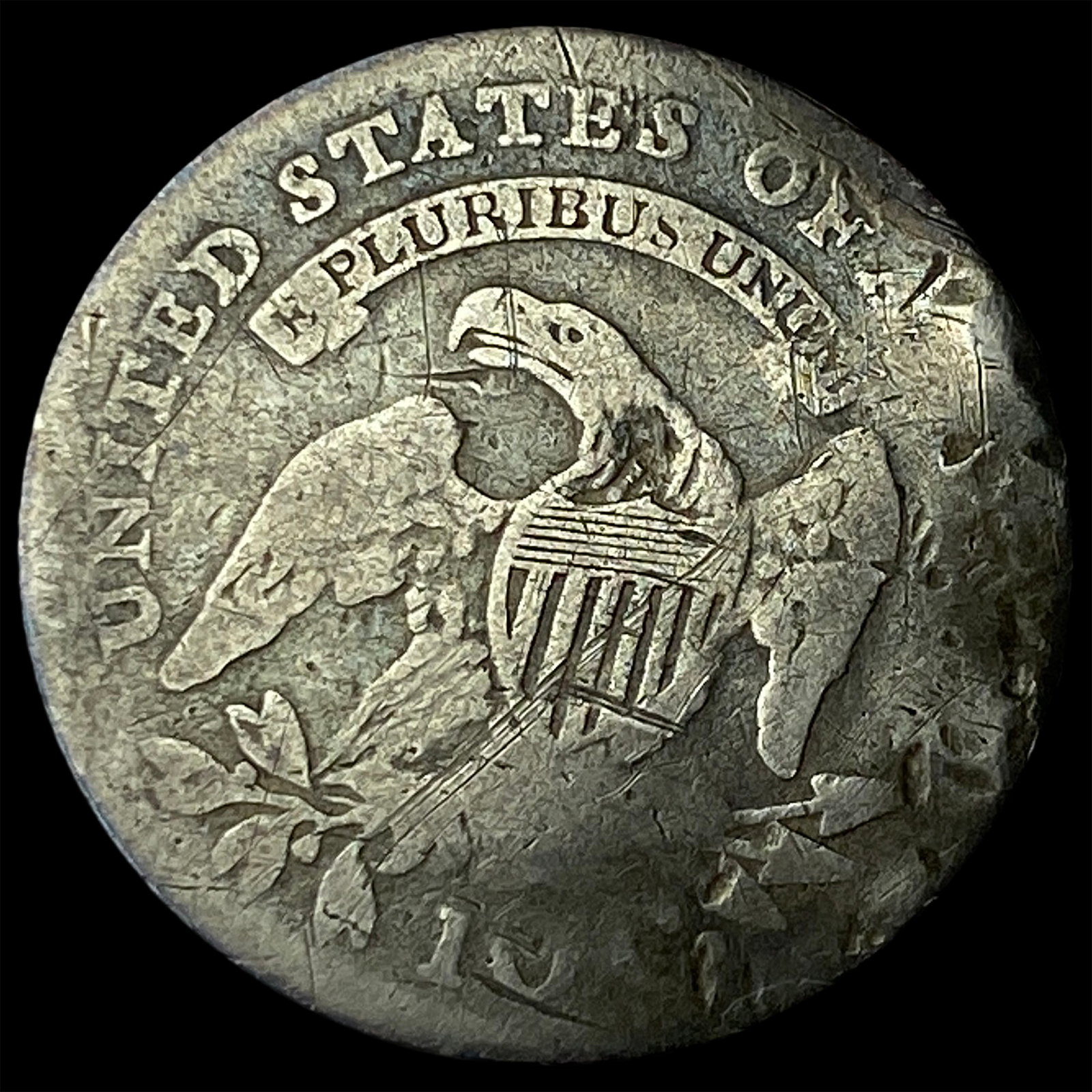 1814 Capped Bust Silver Half Dollar NICELY CIRCULATED - 2