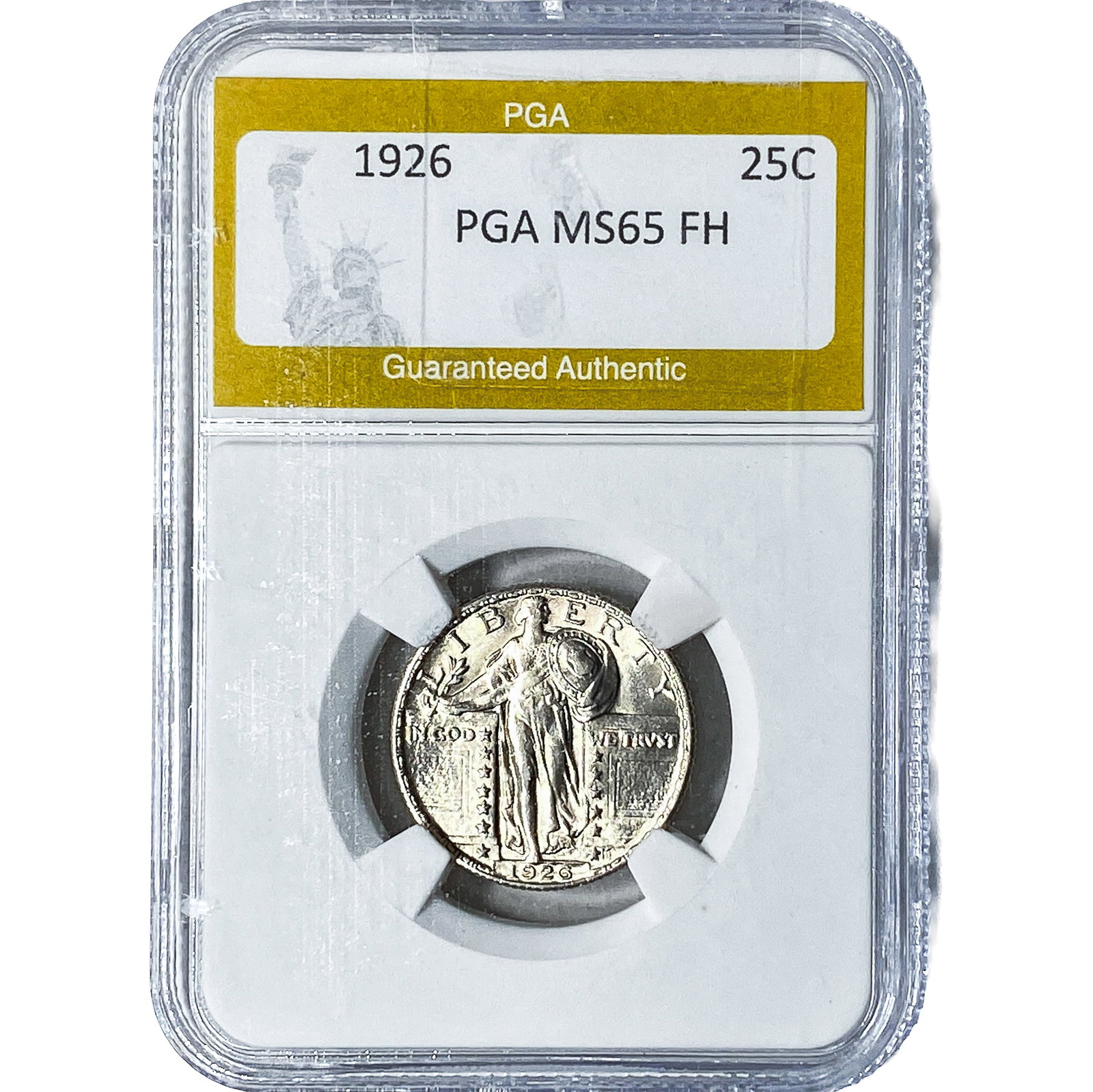 1926 Standing Liberty Quarter PGA MS65FH: 1926 Standing Liberty Quarter PGA MS65FH