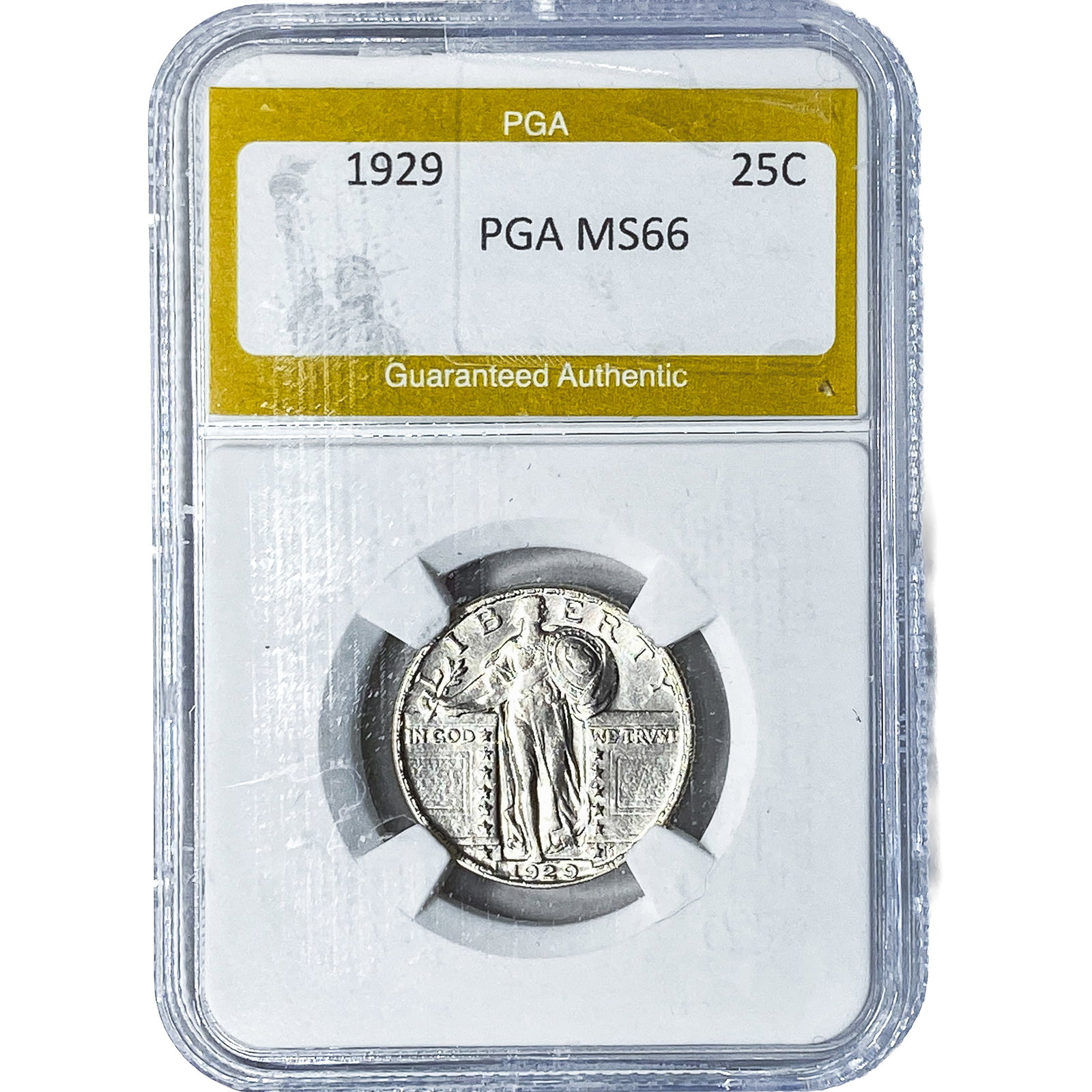 1929 Standing Liberty Quarter PGA MS66: 1929 Standing Liberty Quarter PGA MS66
