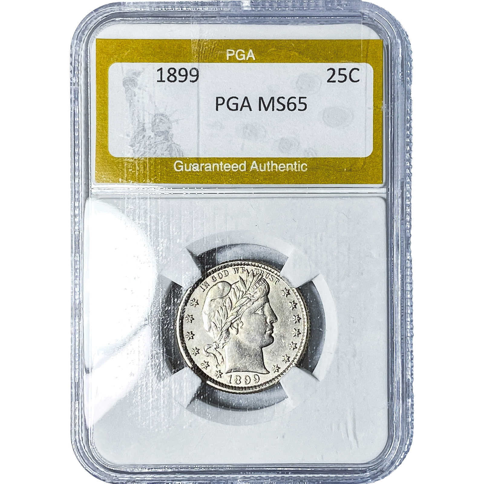 1899 Barber Quarter PGA MS65 (1 of 2)