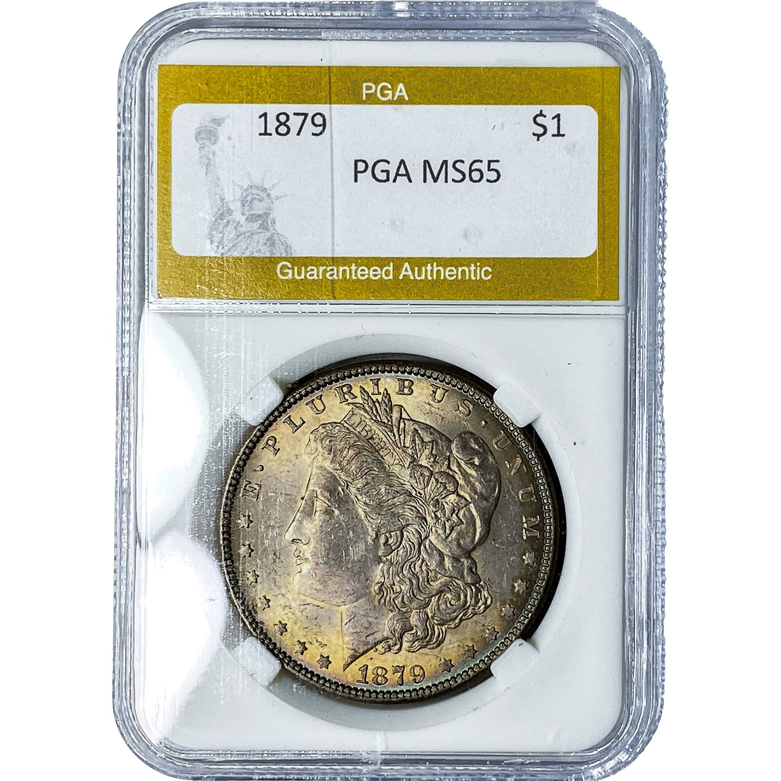 1879 Morgan Silver Dollar PGA MS65: 1879 Morgan Silver Dollar PGA MS65