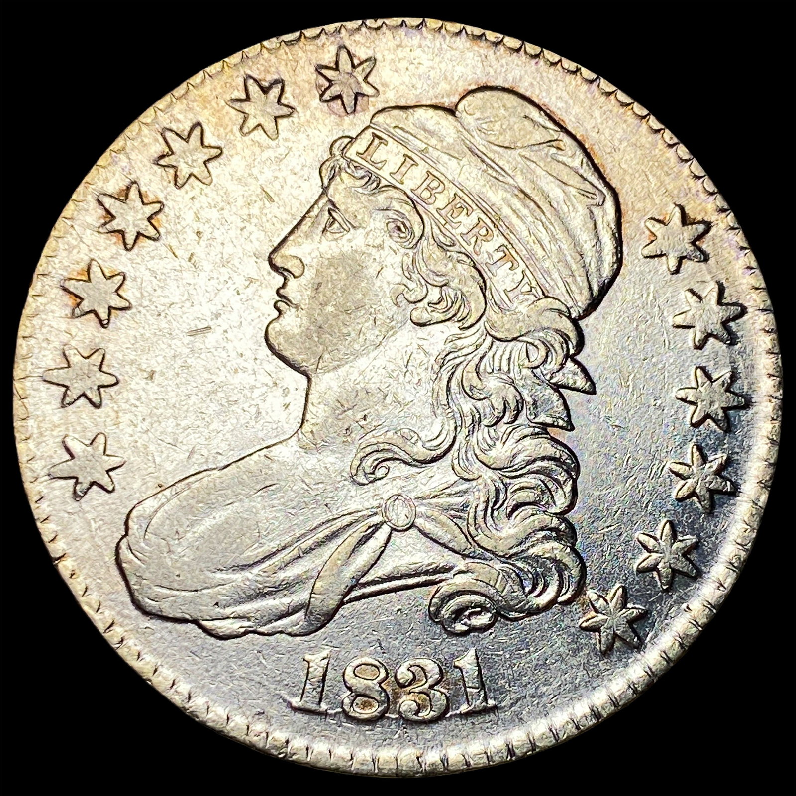 1831 Capped Bust Half Dollar CHOICE AU: 1831 Capped Bust Half Dollar CHOICE AU