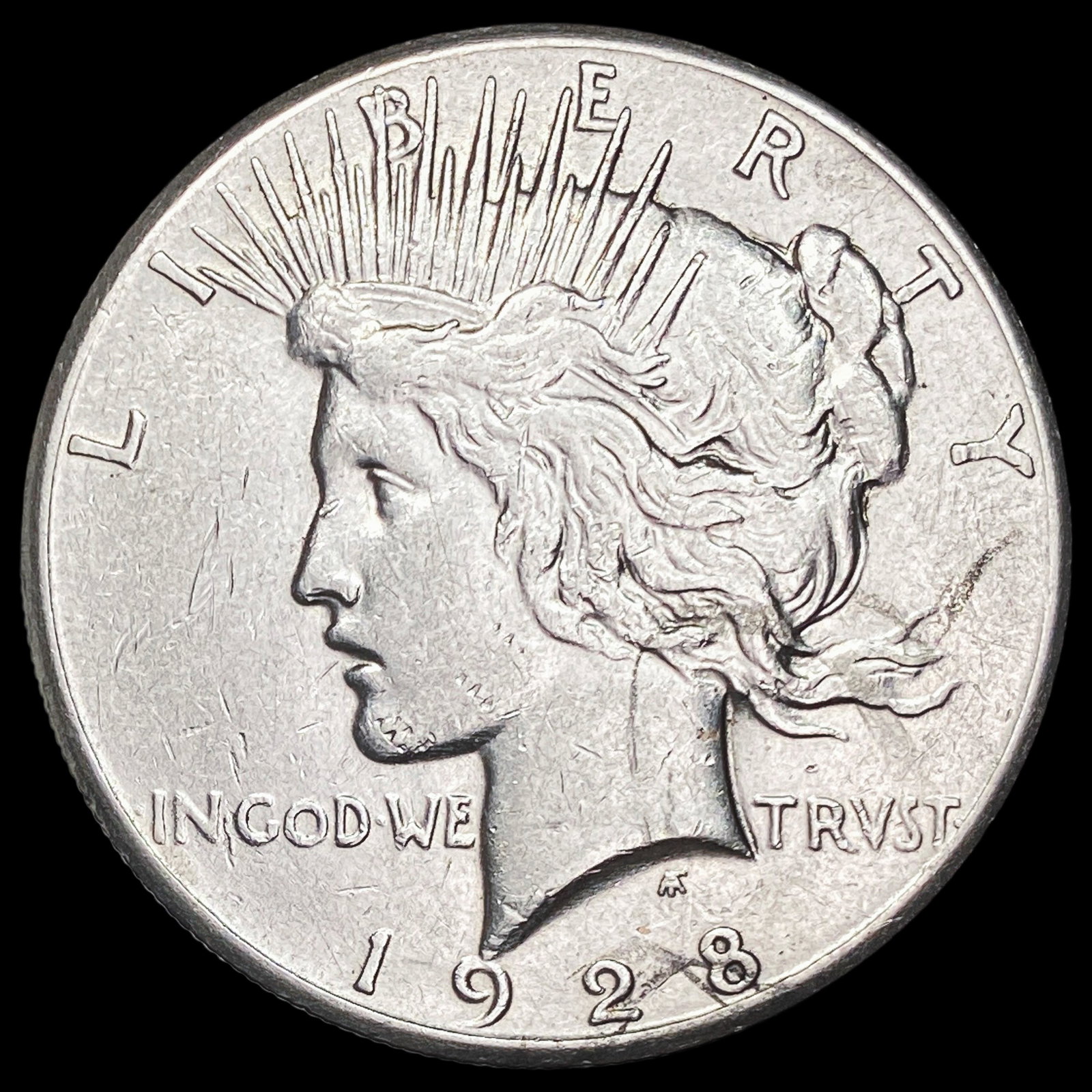 1928 Silver Peace Dollar CLOSELY UNCIRCULATED: 1928 Silver Peace Dollar CLOSELY UNCIRCULATED
