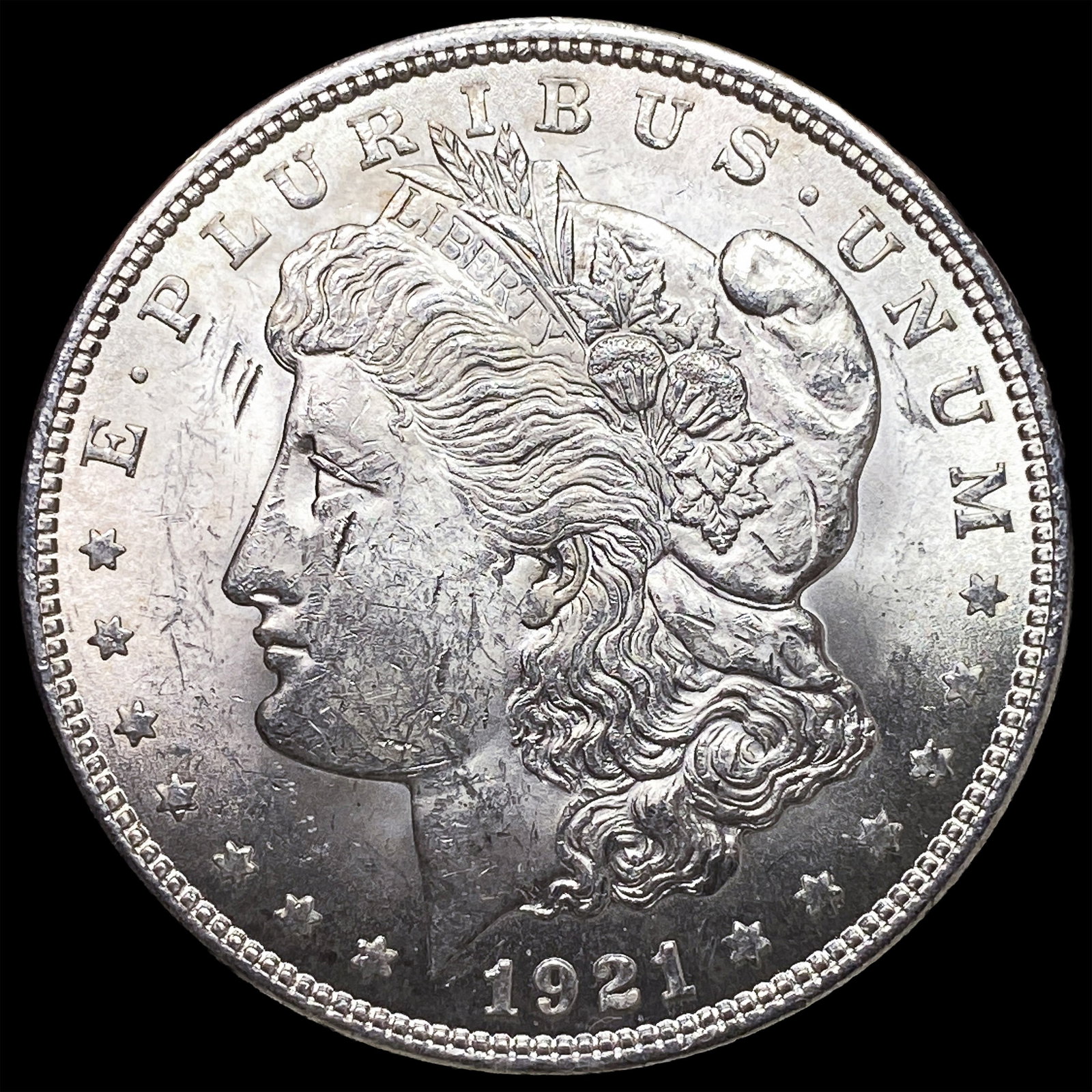 1921 Silver Morgan Dollar CHOICE BU: 1921 Silver Morgan Dollar CHOICE BU