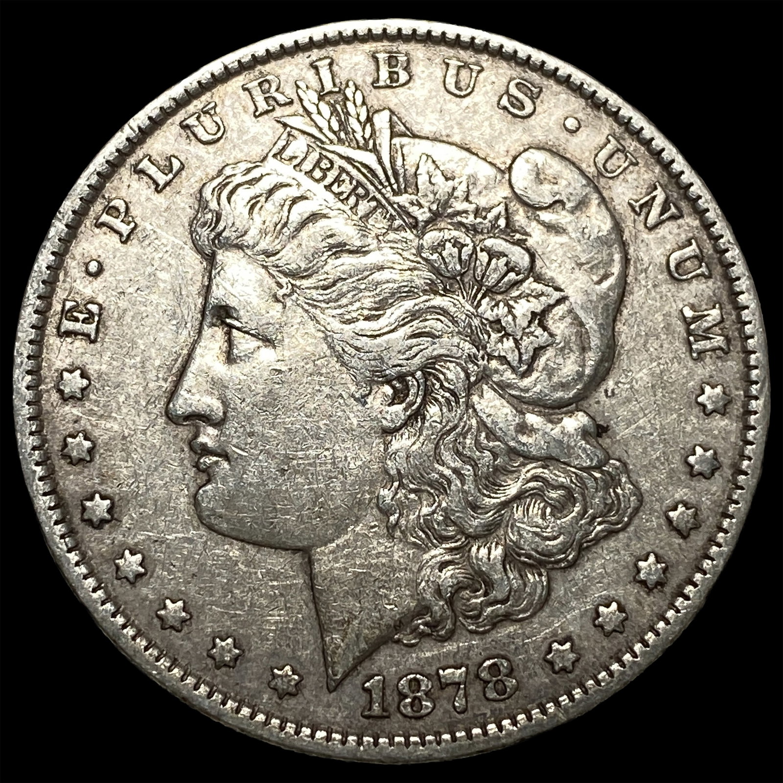 1878 Rev 79 Silver Morgan Dollar NEARLY UNCIRCULATED: 1878 Rev 79 Silver Morgan Dollar NEARLY UNCIRCULATED