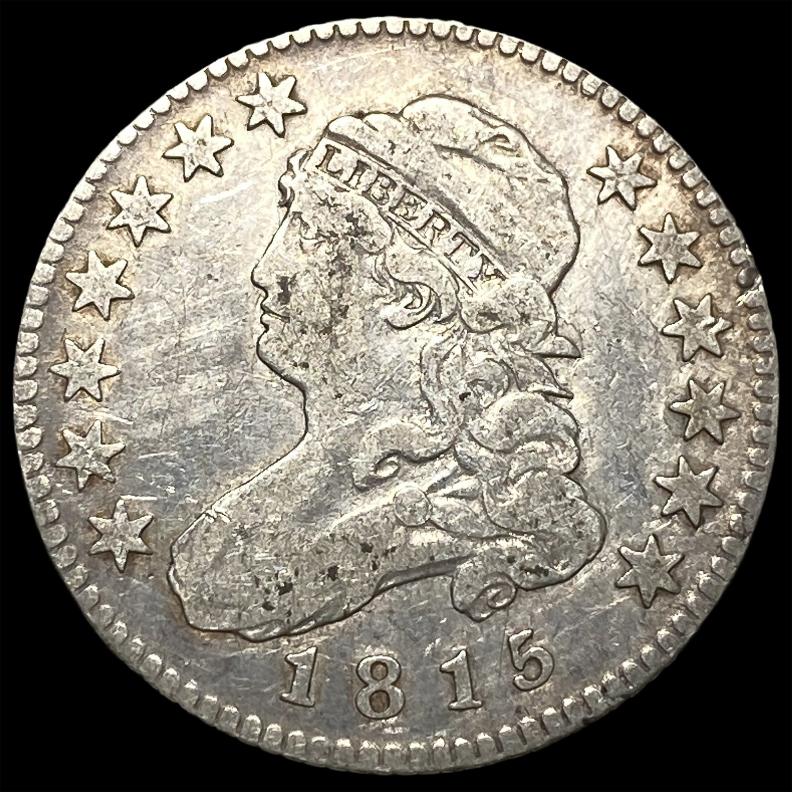 1815 Capped Bust Quarter NEARLY UNCIRCULATED: 1815 Capped Bust Quarter NEARLY UNCIRCULATED