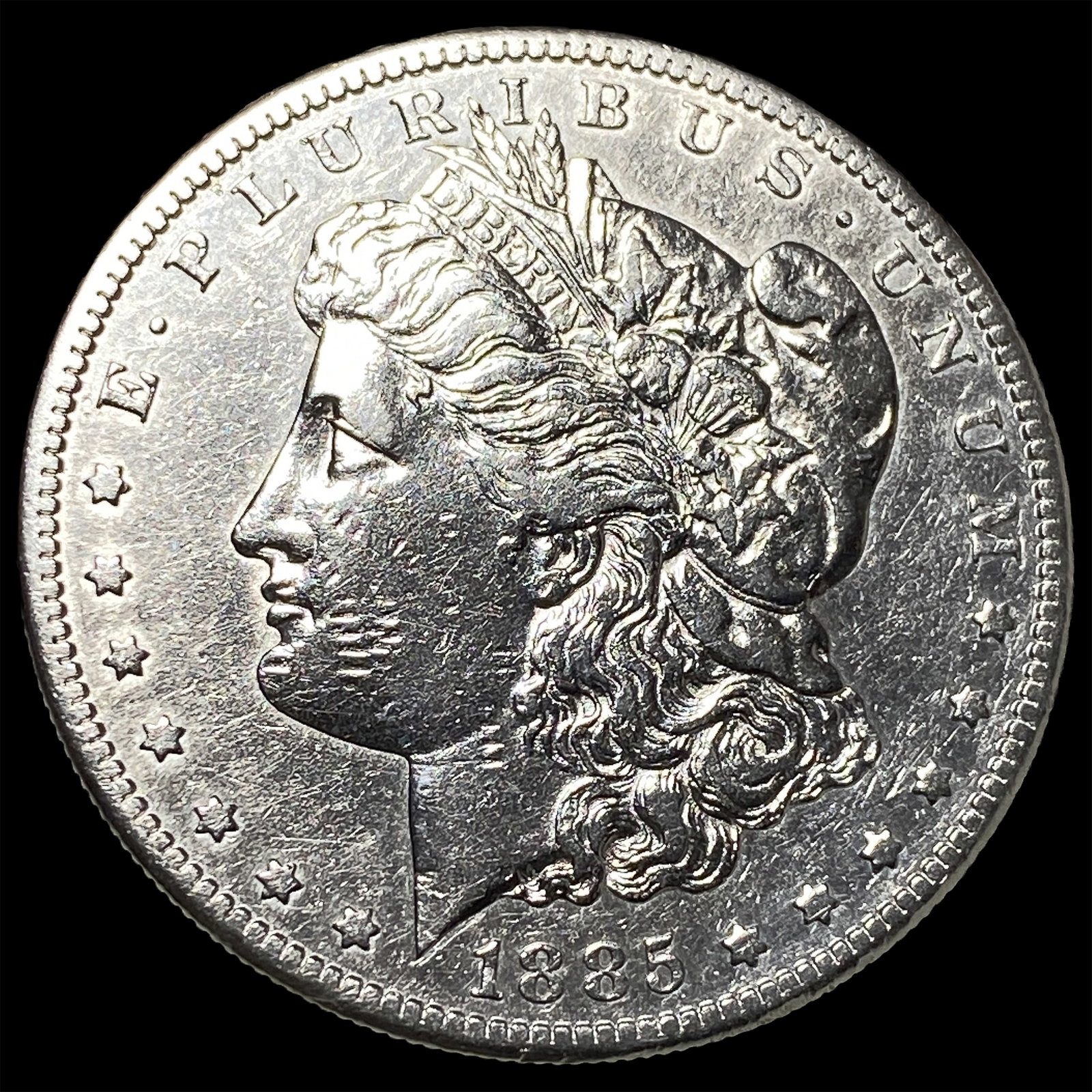 1885-S Silver Morgan Dollar CHOICE AU: 1885-S Silver Morgan Dollar CHOICE AU