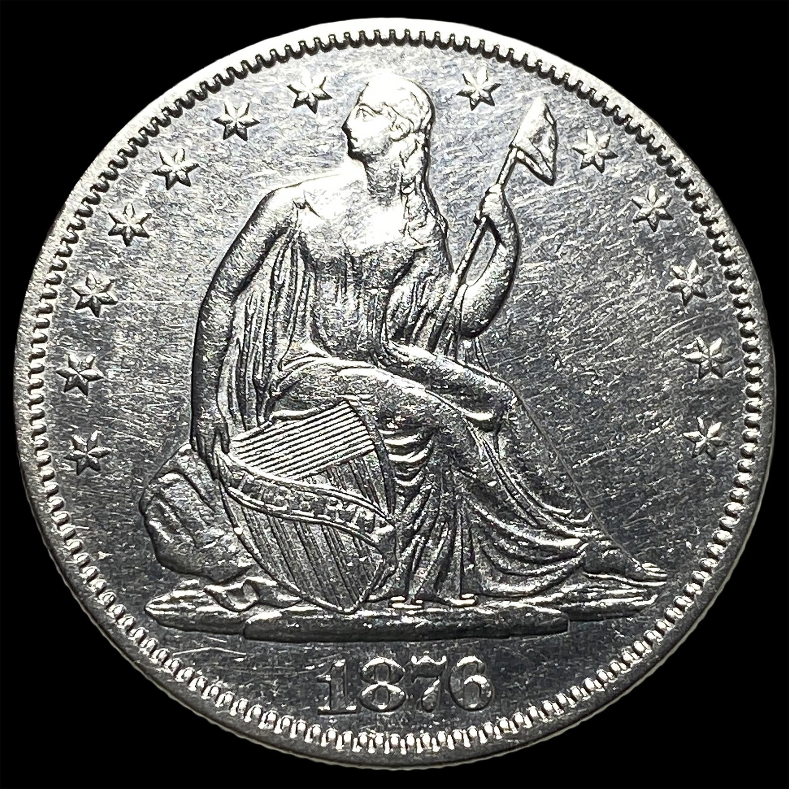1876 Seated Liberty Half Dollar UNCIRCULATED: 1876 Seated Liberty Half Dollar UNCIRCULATED
