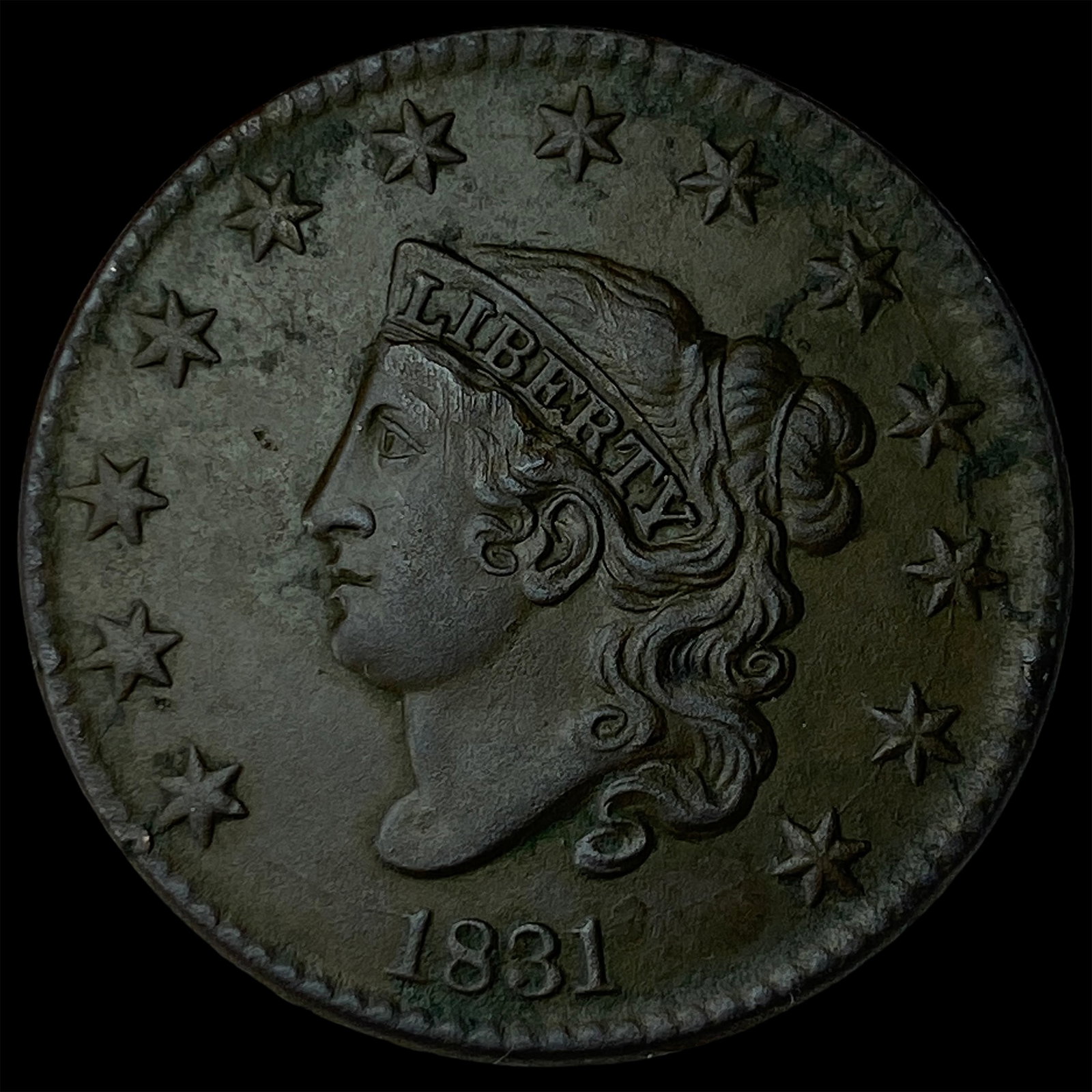 1831 Coronet Head Large Cent CLOSELY UNCIRCULATED (1 of 2)