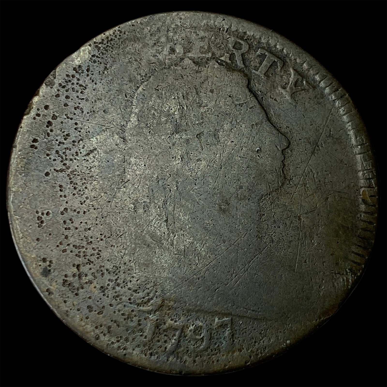 1797 Draped Bust Large Cent UNCIRCULATED: 1797 Draped Bust Large Cent UNCIRCULATED
