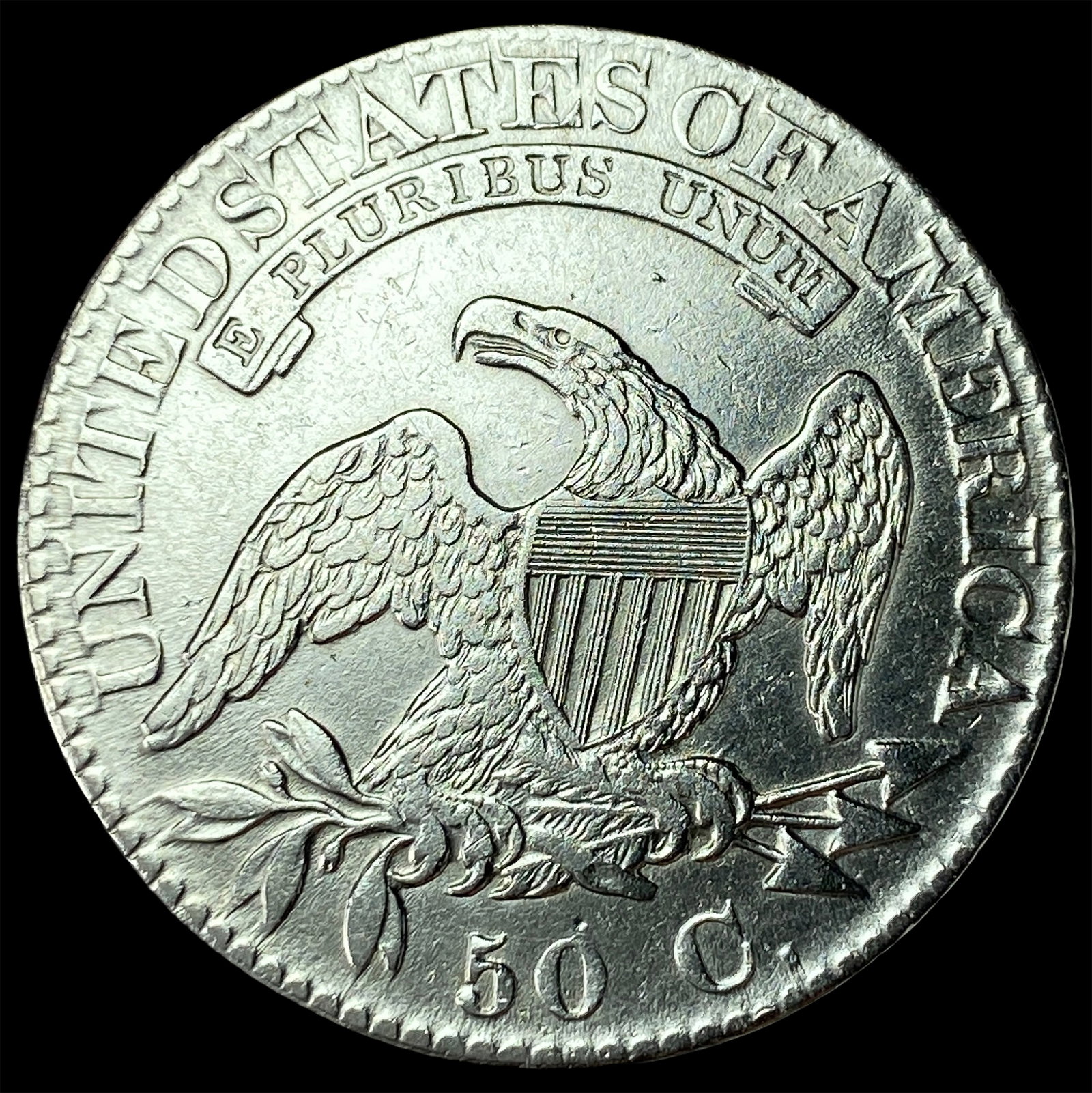 1824 Capped Bust Half Dollar UNCIRCULATED - 2