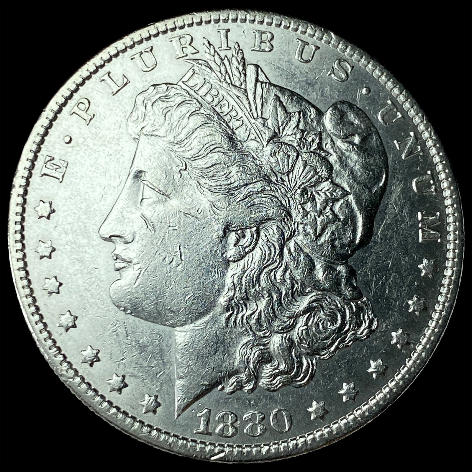 1880-S Silver Morgan Dollar LIGHTLY CIRCULATED: 1880-S Silver Morgan Dollar LIGHTLY CIRCULATED