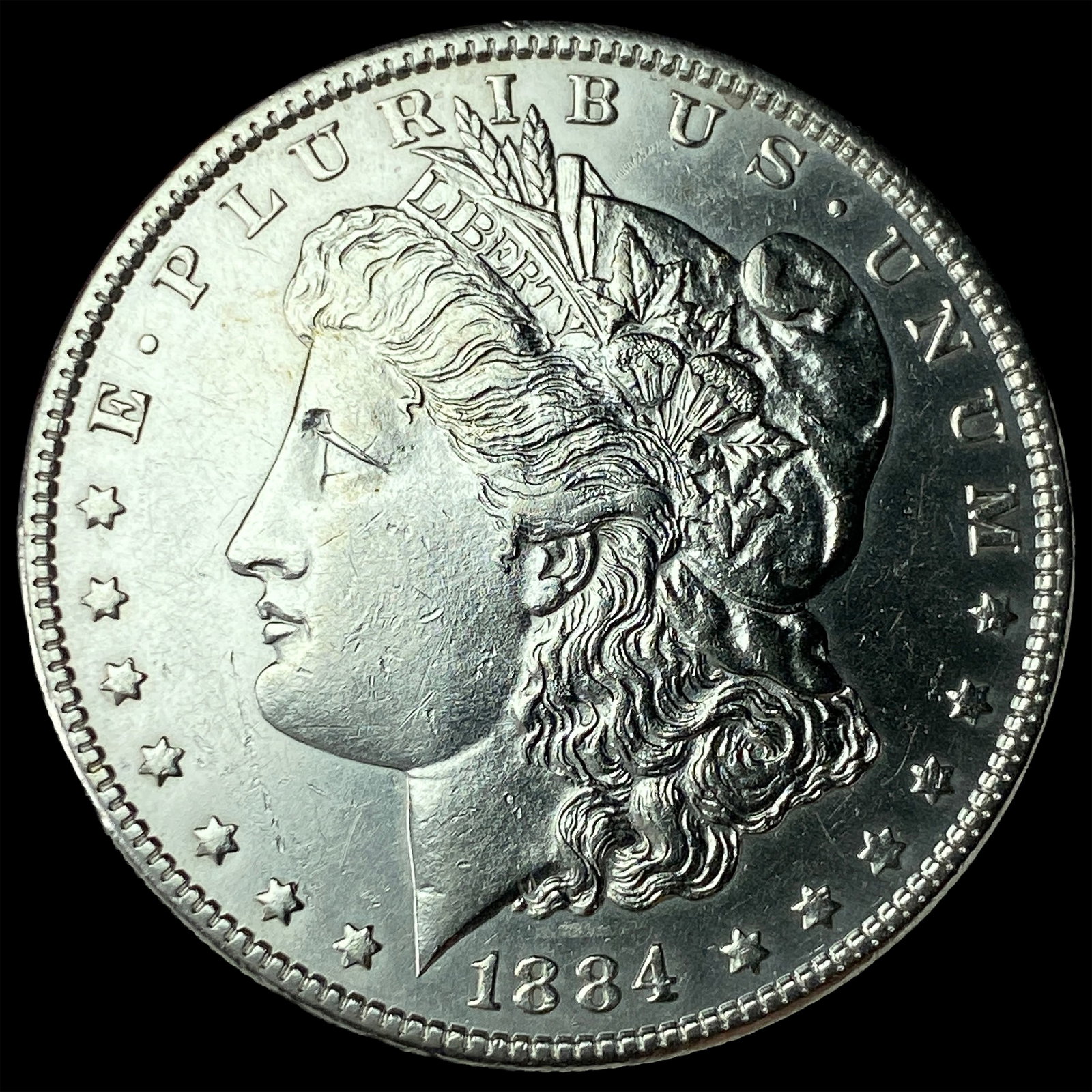 1884-S Silver Morgan Dollar UNCIRCULATED: 1884-S Silver Morgan Dollar UNCIRCULATED