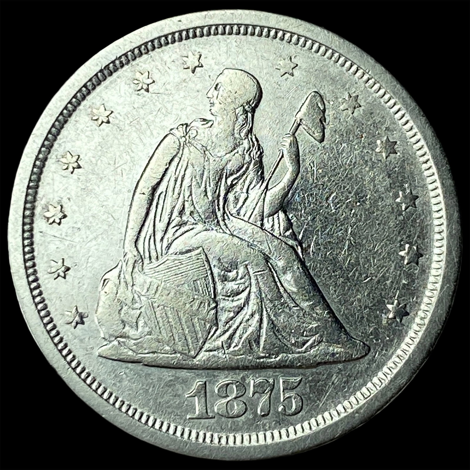 1875-S Silver Twenty Cents UNCIRCULATED (1 of 2)