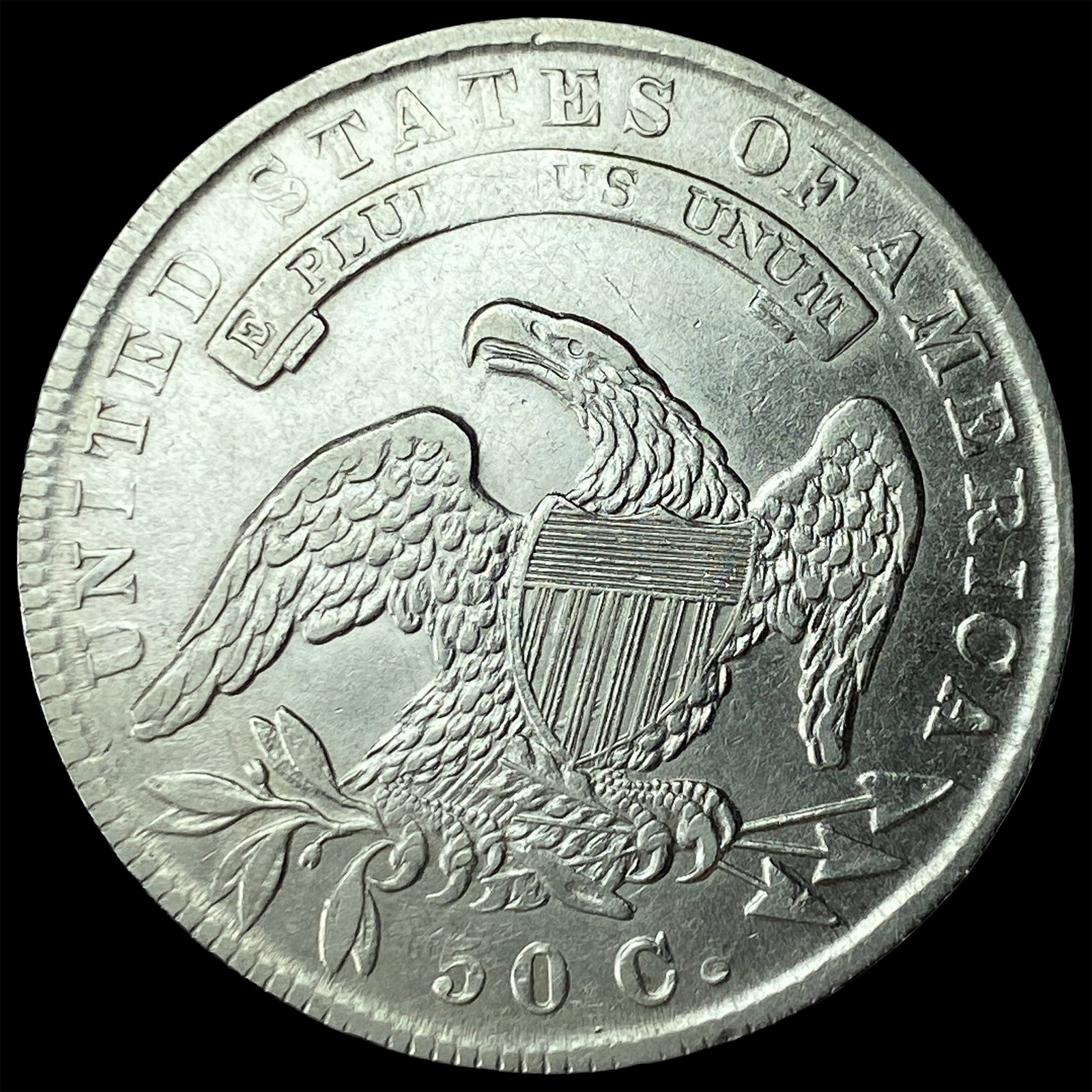 1835 Capped Bust Half Dollar UNCIRCULATED - 2