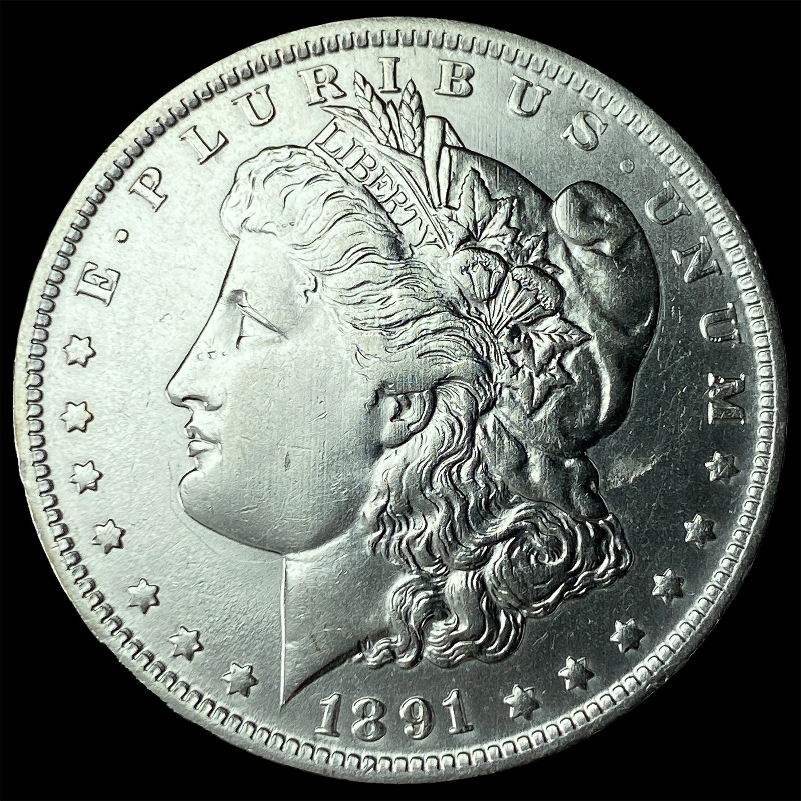 1891-O Silver Morgan Dollar GEM BU: 1891-O Silver Morgan Dollar GEM BU