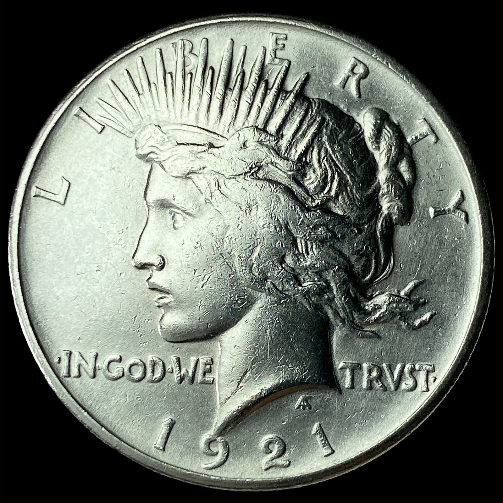 1921 Silver Peace Dollar CLOSELY UNCIRCULATED: 1921 Silver Peace Dollar CLOSELY UNCIRCULATED