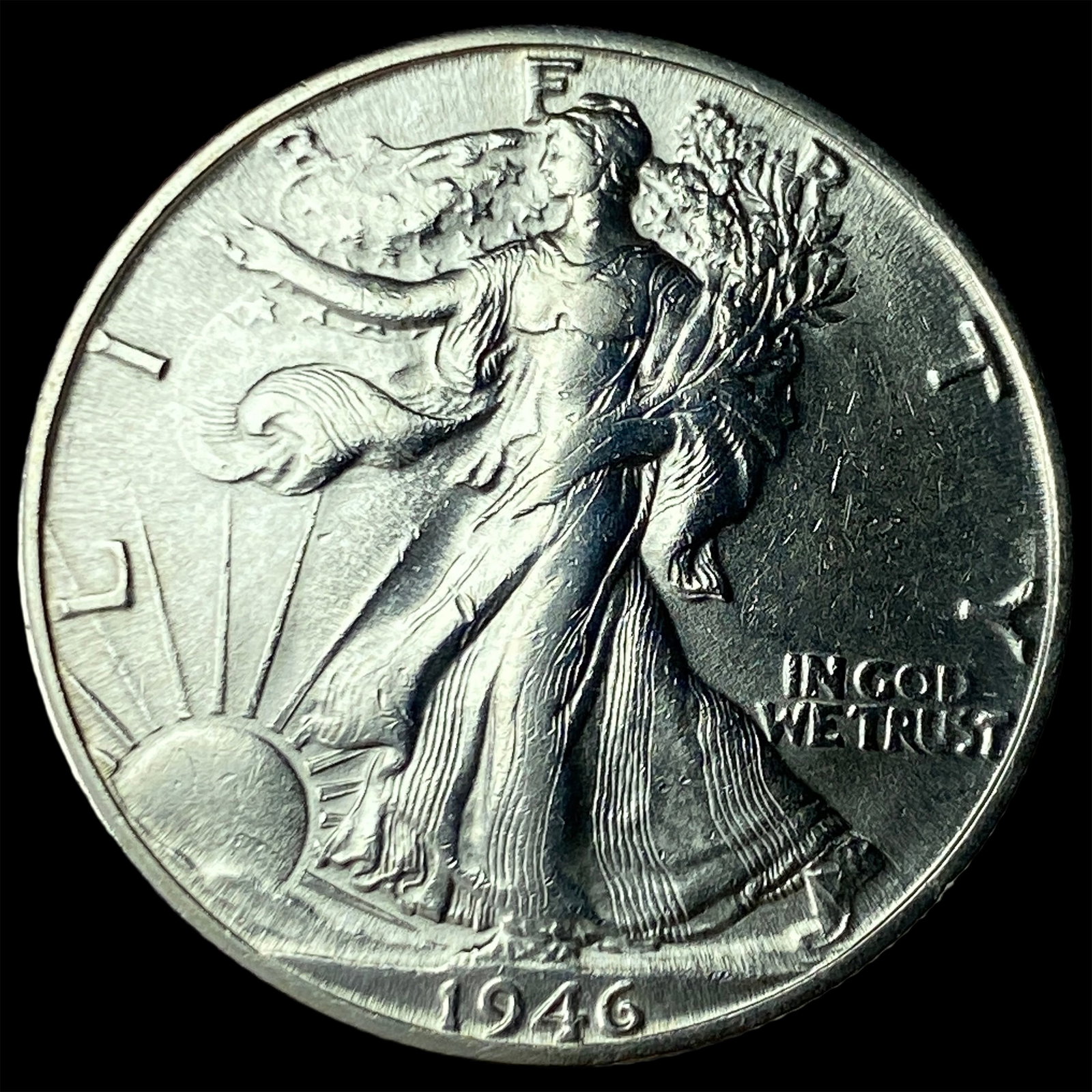 1946-D Silver Half Dollar NICELY CIRCULATED (1 of 2)