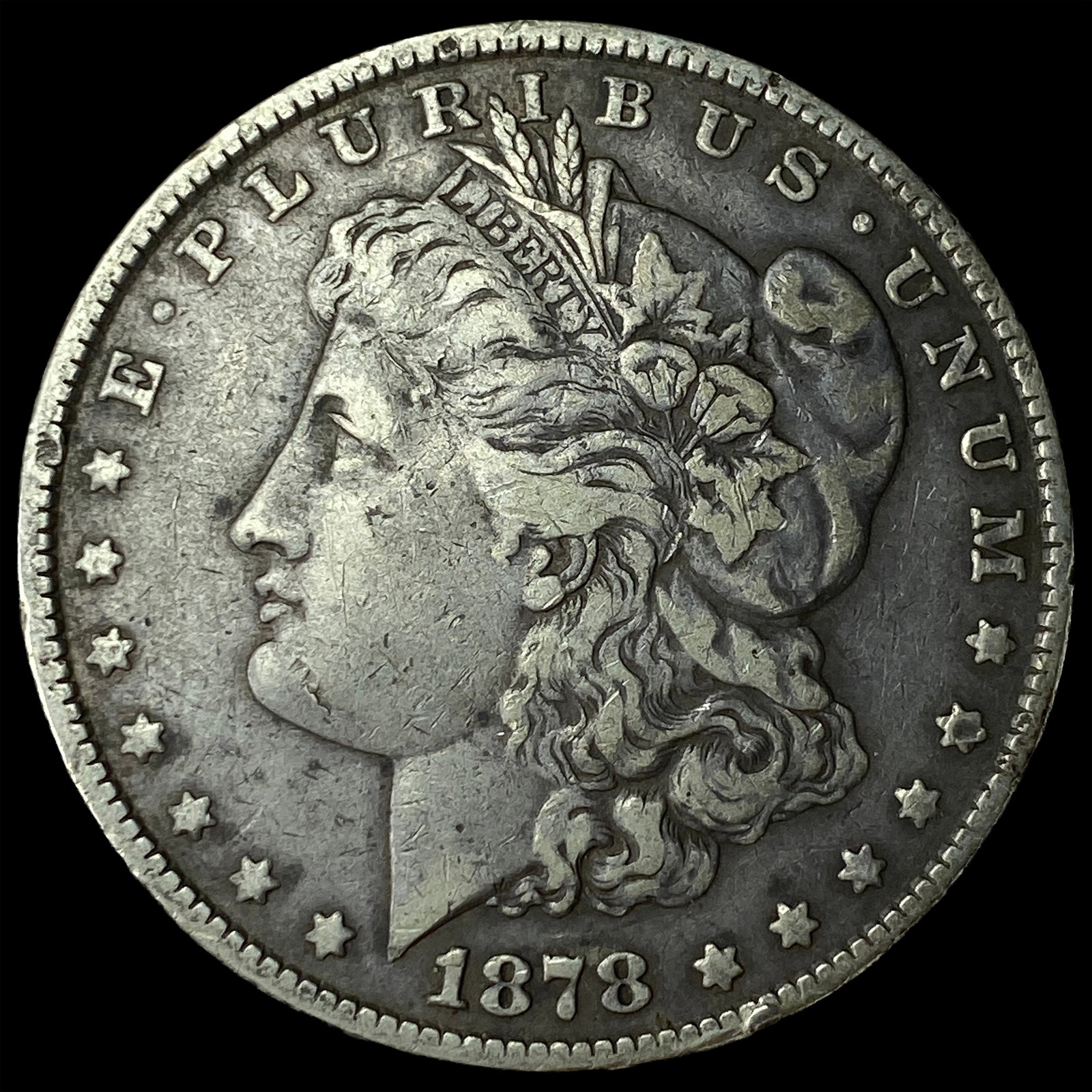 1878 Silver Morgan Dollar CLOSELY UNCIRCULATED: 1878 Silver Morgan Dollar CLOSELY UNCIRCULATED