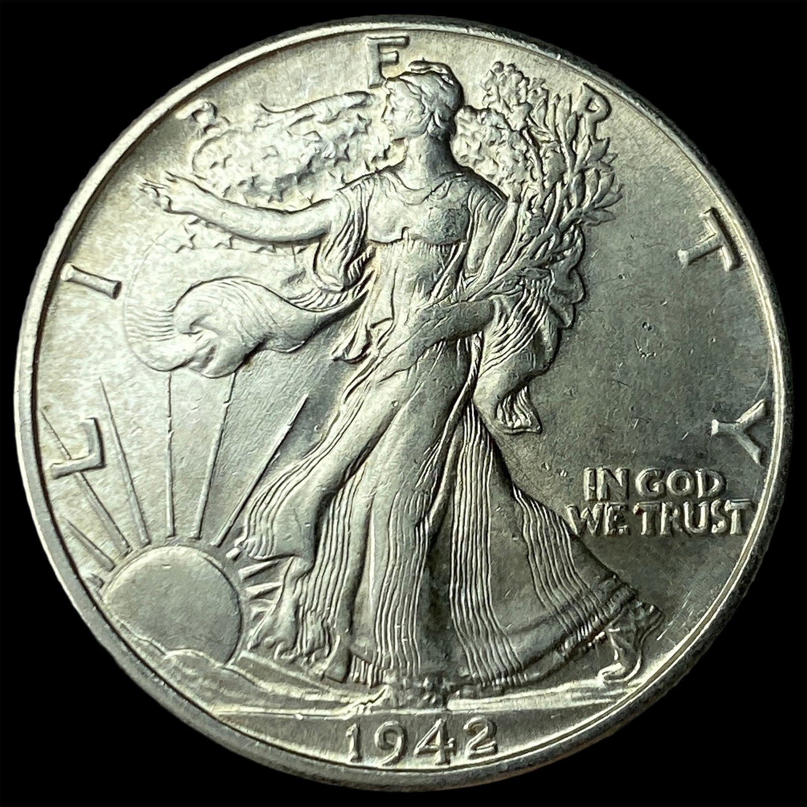 1942 Walking Liberty Half Dollar GEM BU: 1942 Walking Liberty Half Dollar GEM BU