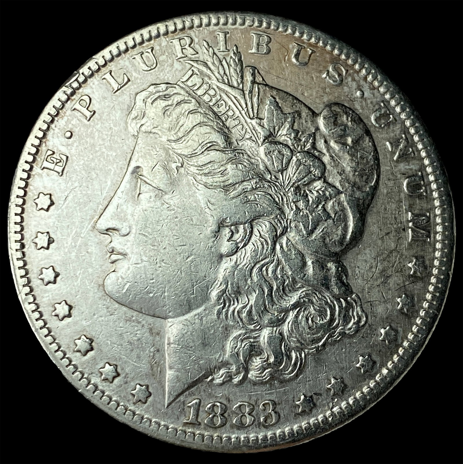 1883-S Silver Morgan Dollar CLOSELY UNCIRCULATED: 1883-S Silver Morgan Dollar CLOSELY UNCIRCULATED