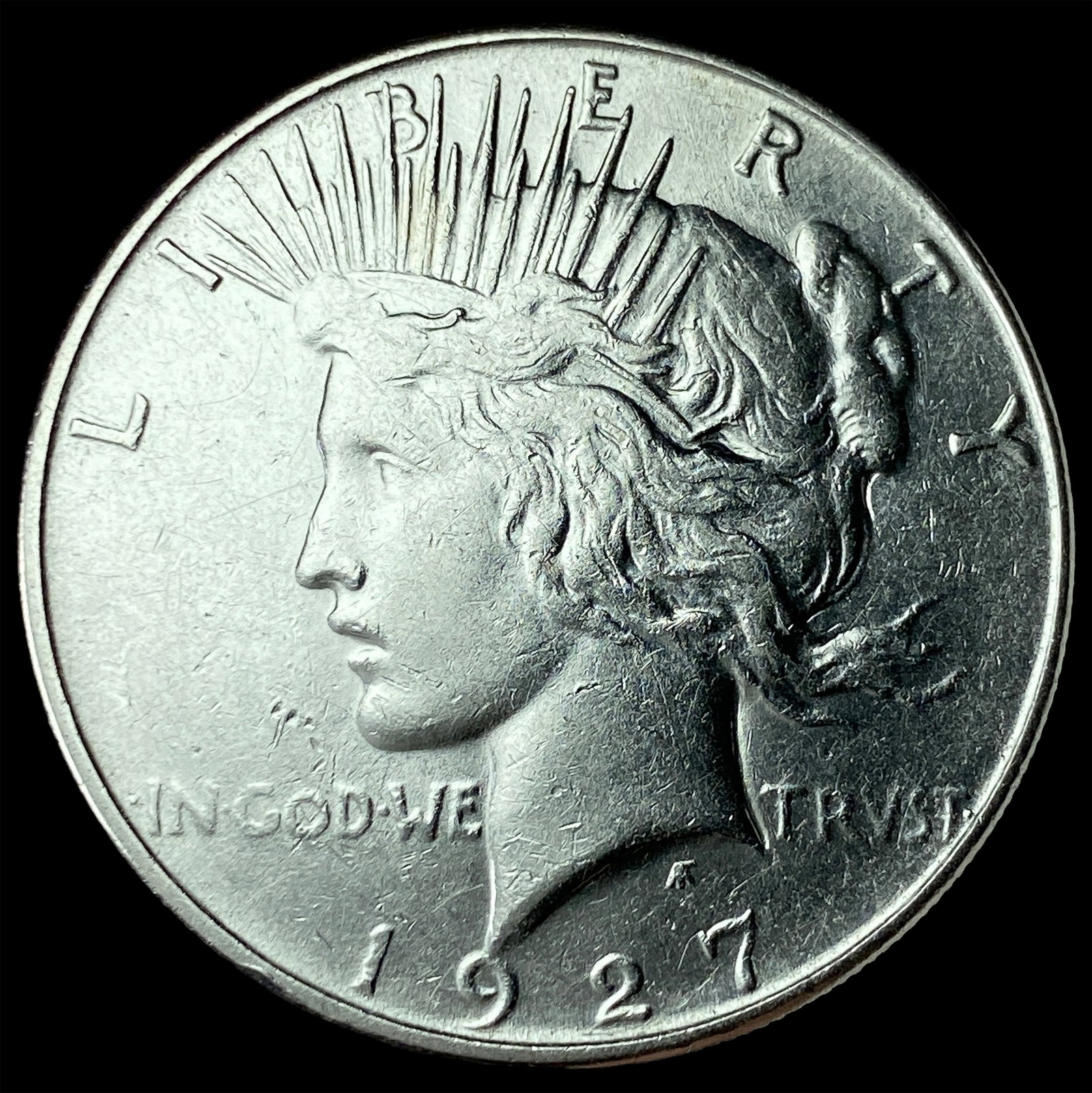 1927-S Silver Peace Dollar UNCIRCULATED (1 of 2)
