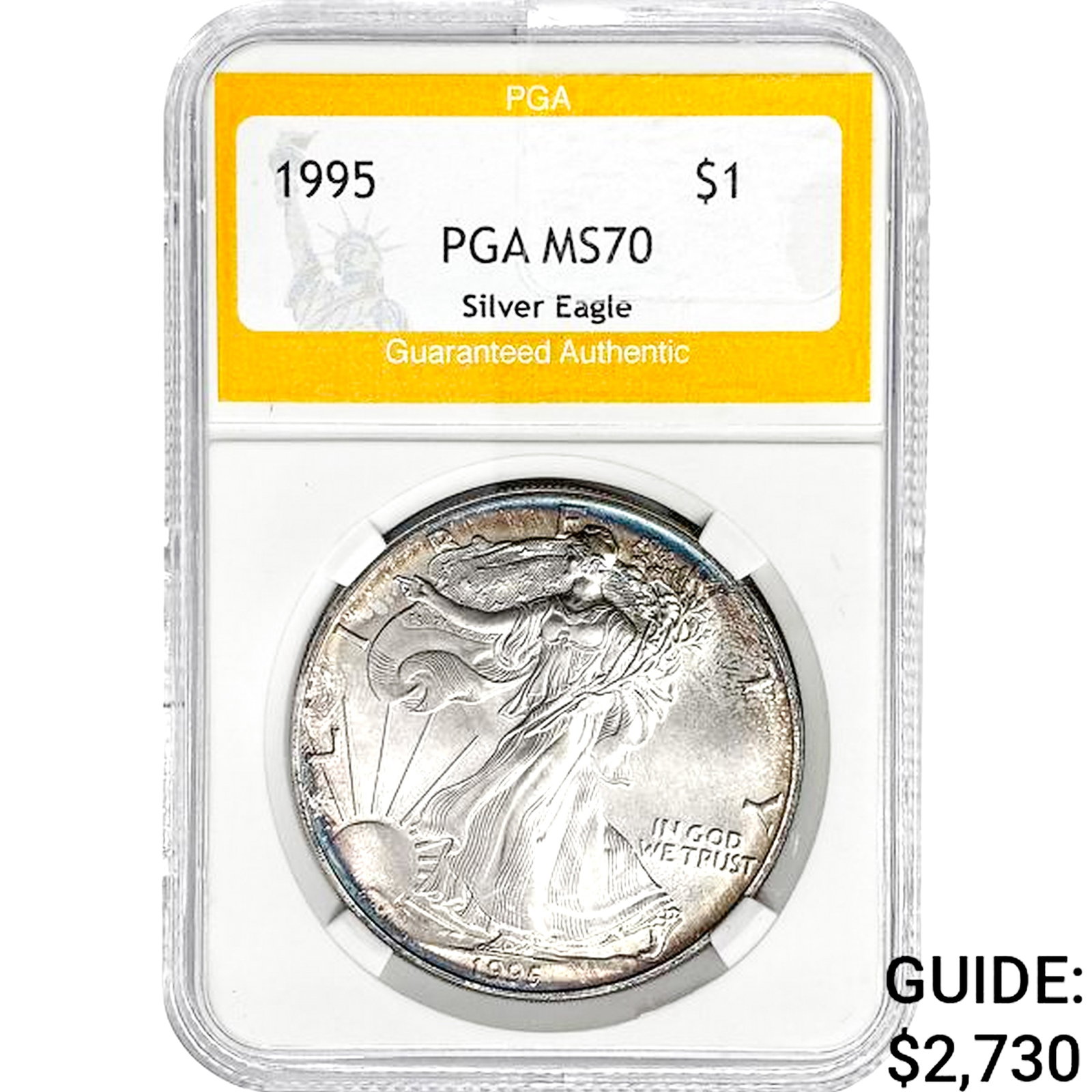 1995 American Silver Eagle PGA MS70: 1995 American Silver Eagle PGA MS70