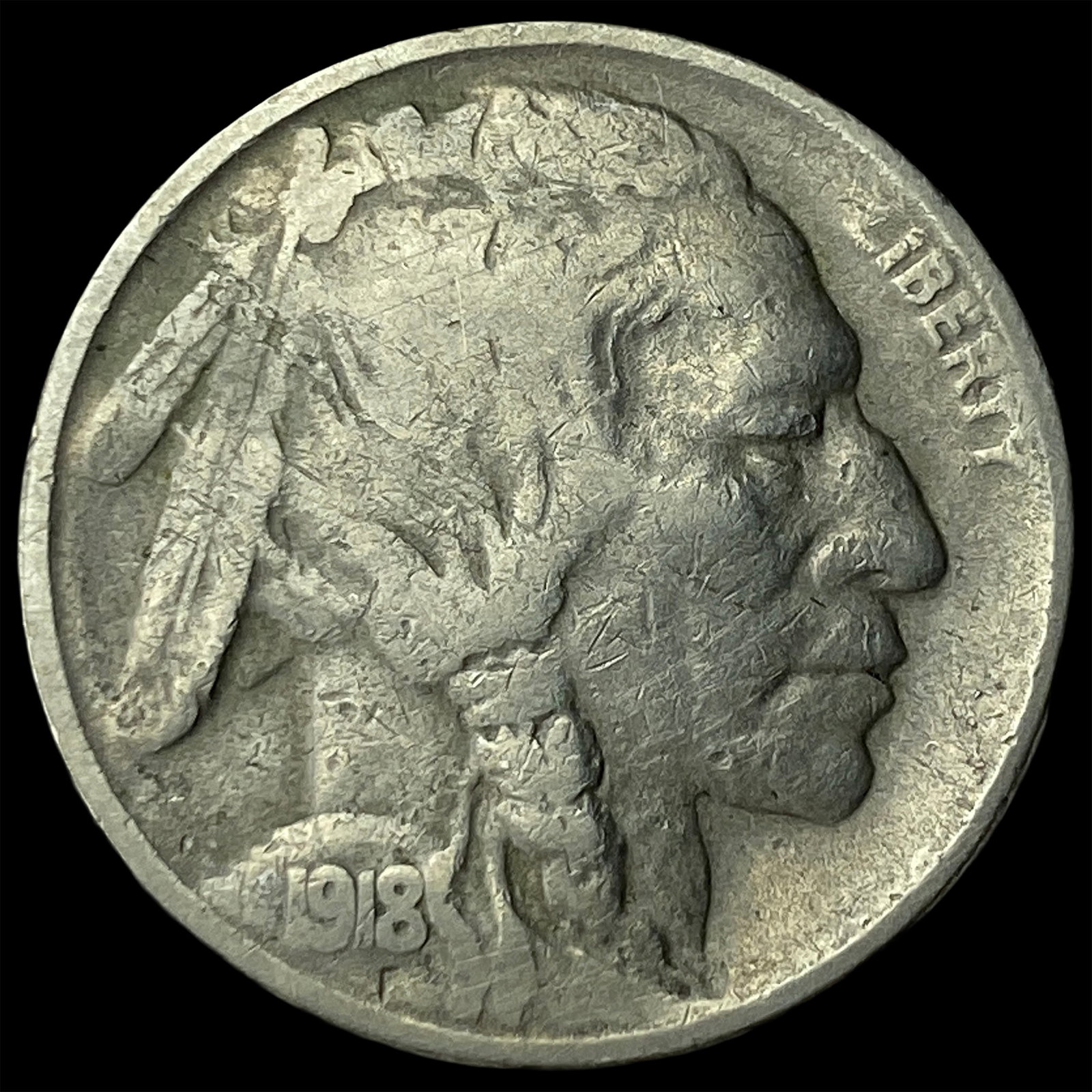 1918-S Buffalo Nickel CHOICE AU (1 of 2)
