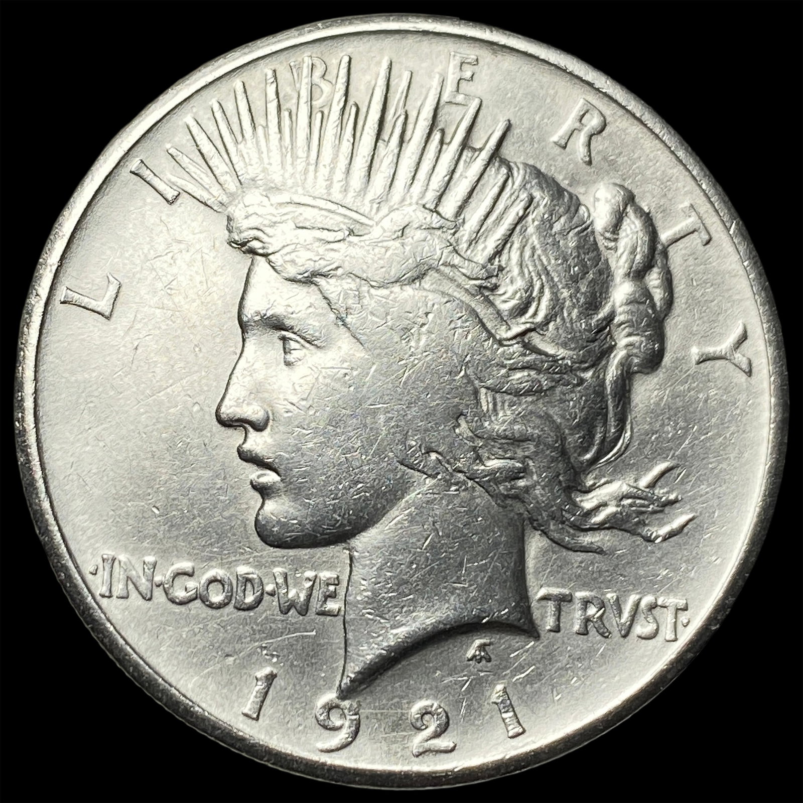 1921 Silver High Relief Peace Dollar UNCIRCULATED (1 of 2)
