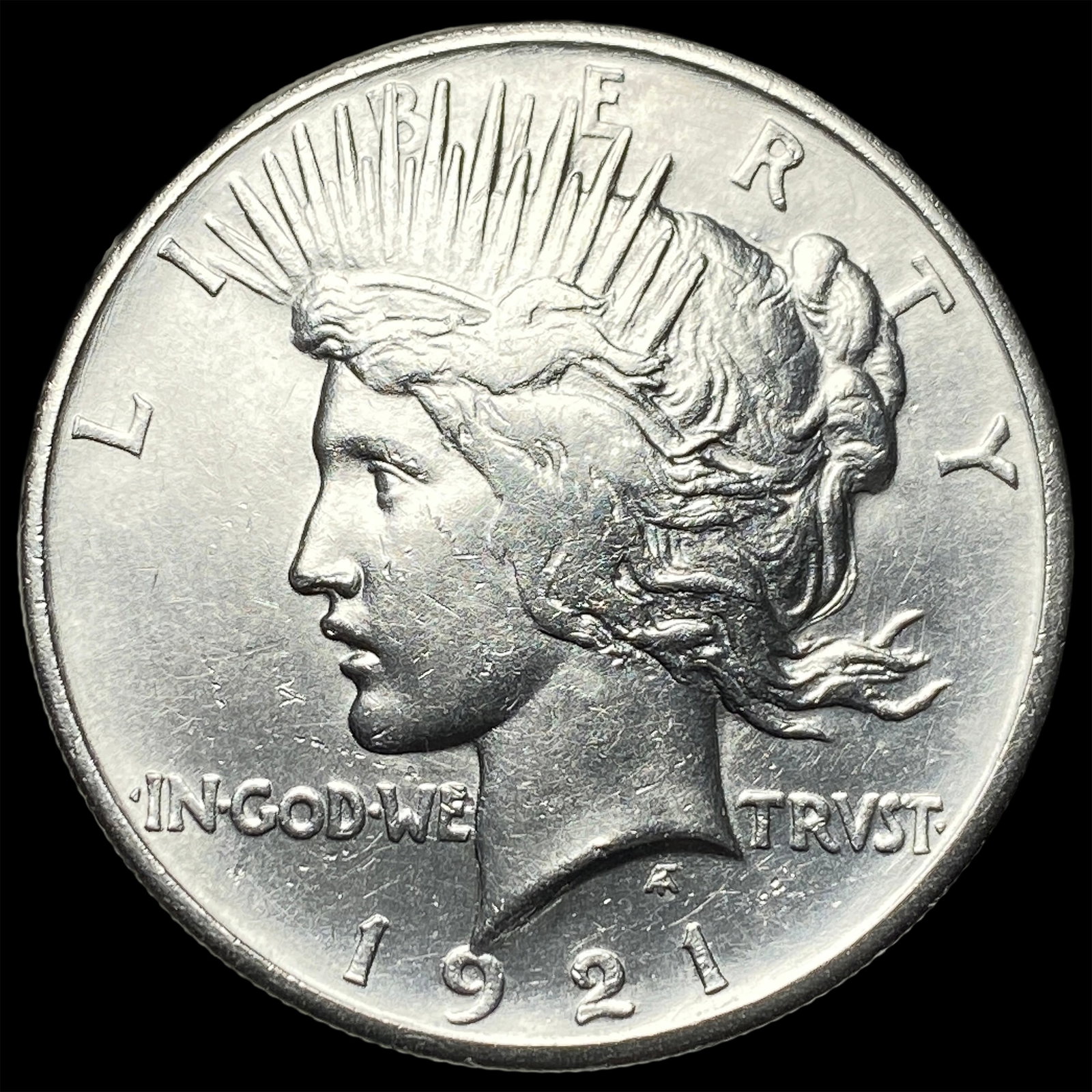 1921 Silver High Relief Peace Dollar UNCIRCULATED: 1921 Silver High Relief Peace Dollar UNCIRCULATED