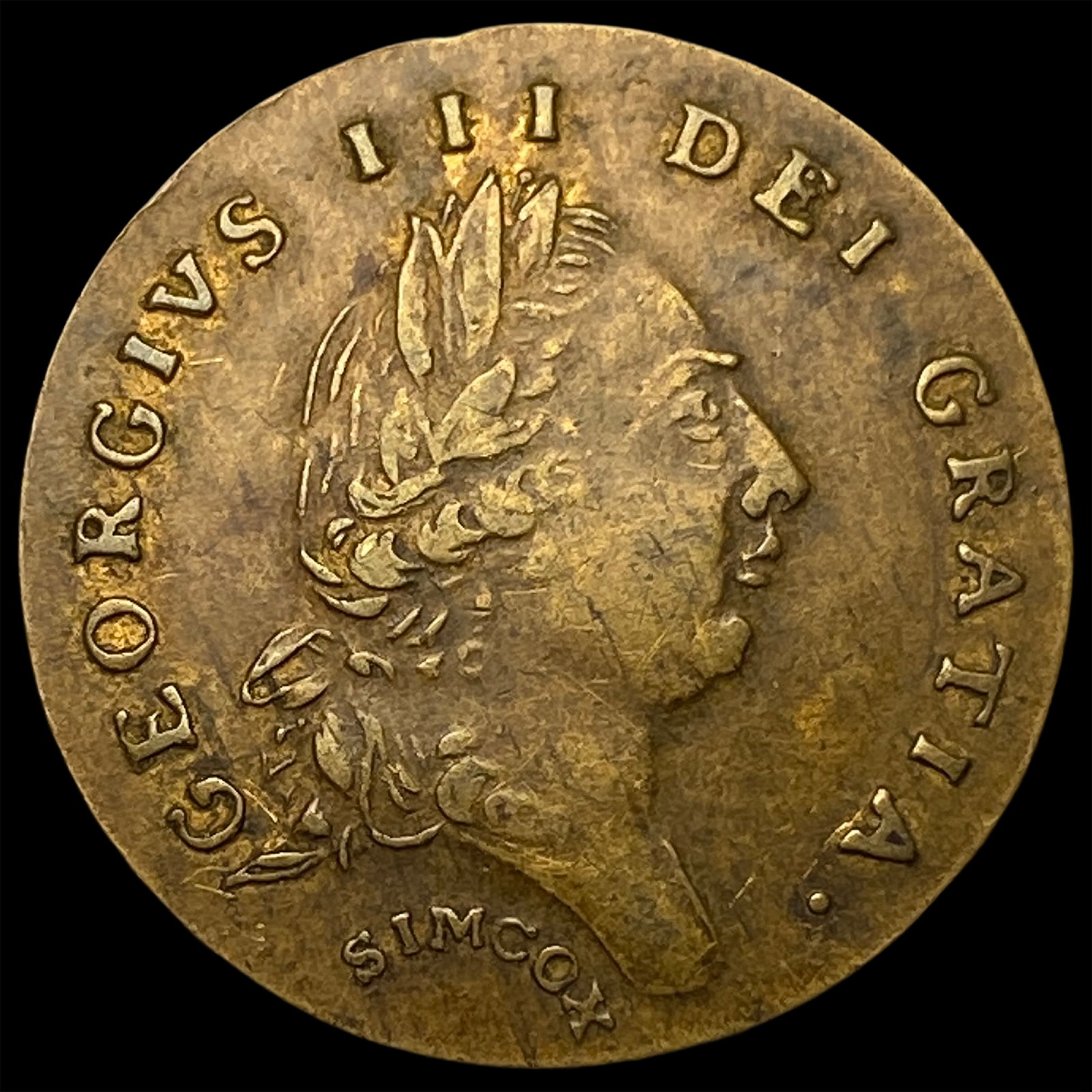 1792 Conder Token Halfpenny Warwickshire. CLOSELY UNCIRCULATED (1 of 2)