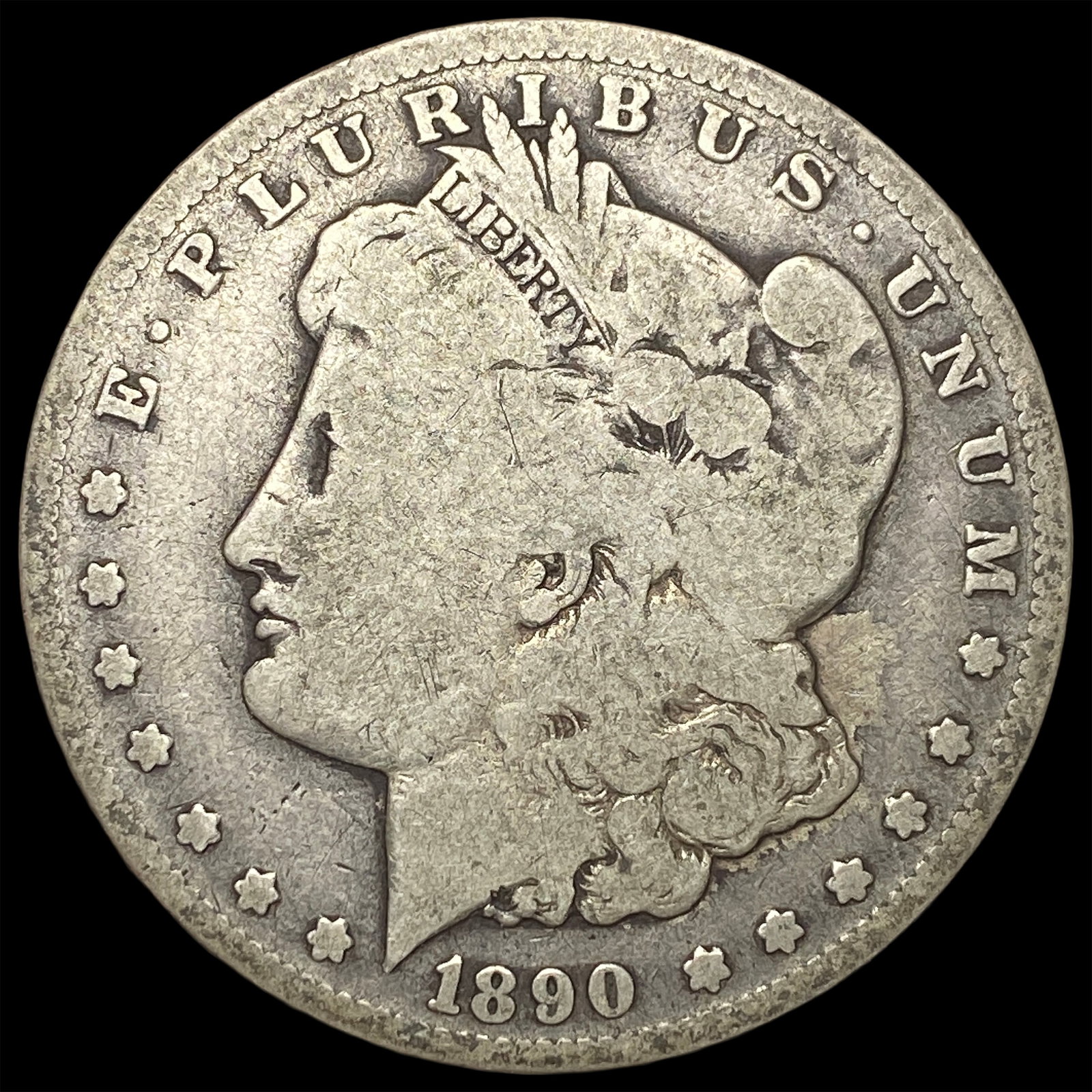 1890-CC Silver Morgan Dollar NICELY CIRCULATED: 1890-CC Silver Morgan Dollar NICELY CIRCULATED