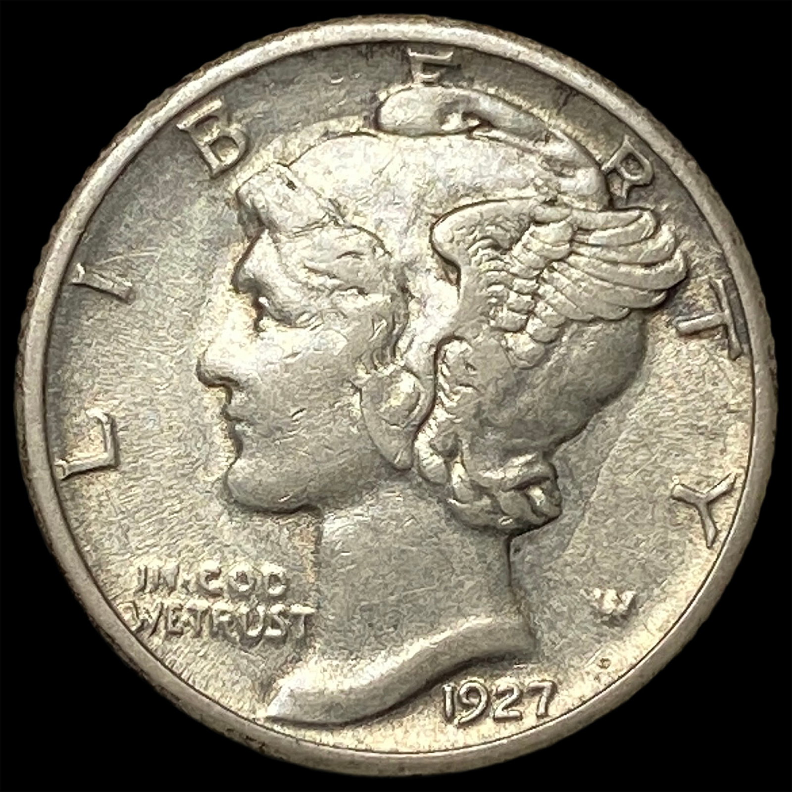 1927-S Silver Mercury Dime CHOICE AU (1 of 2)