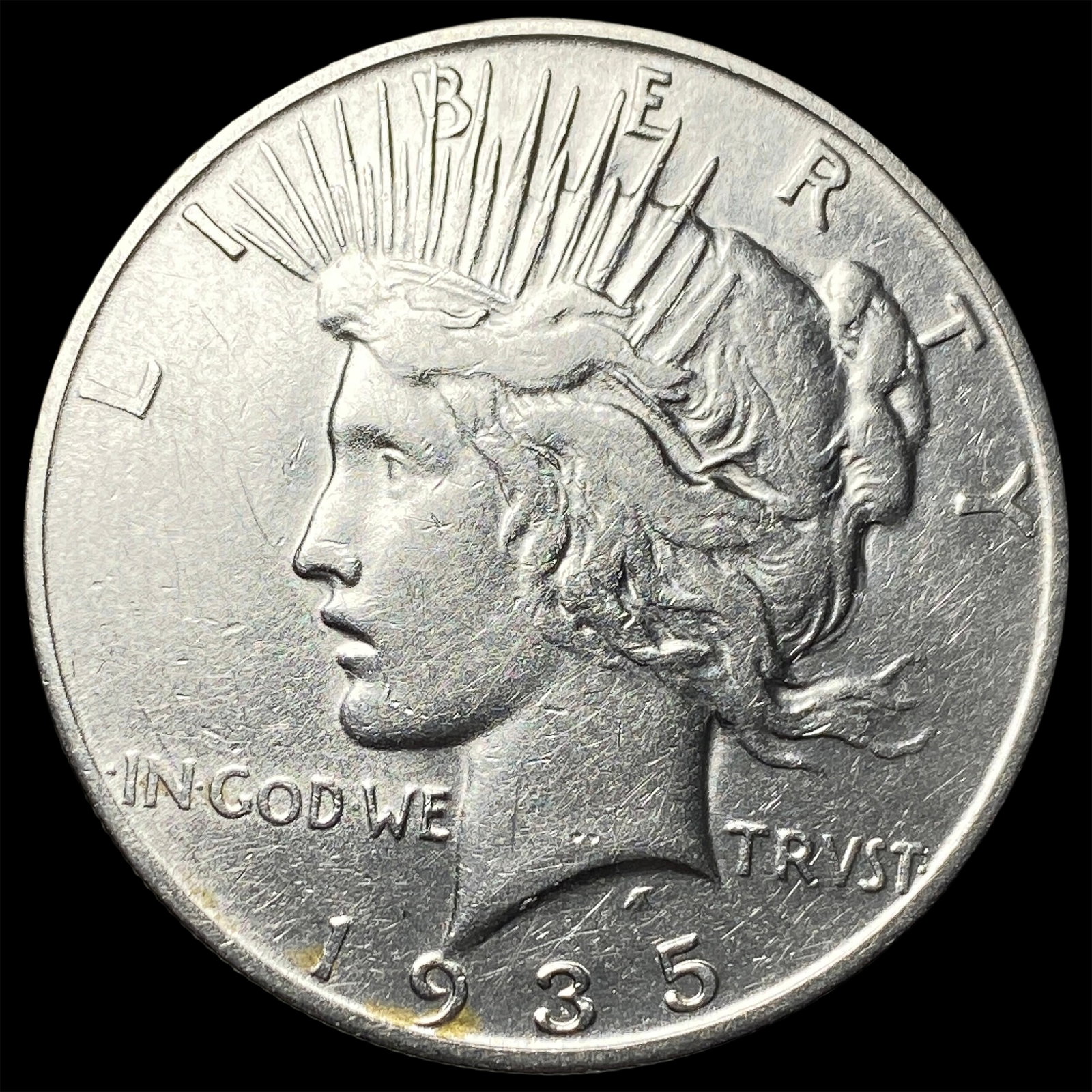 1935 Peace Silver Dollar CLOSELY UNCIRCULATED (1 of 2)