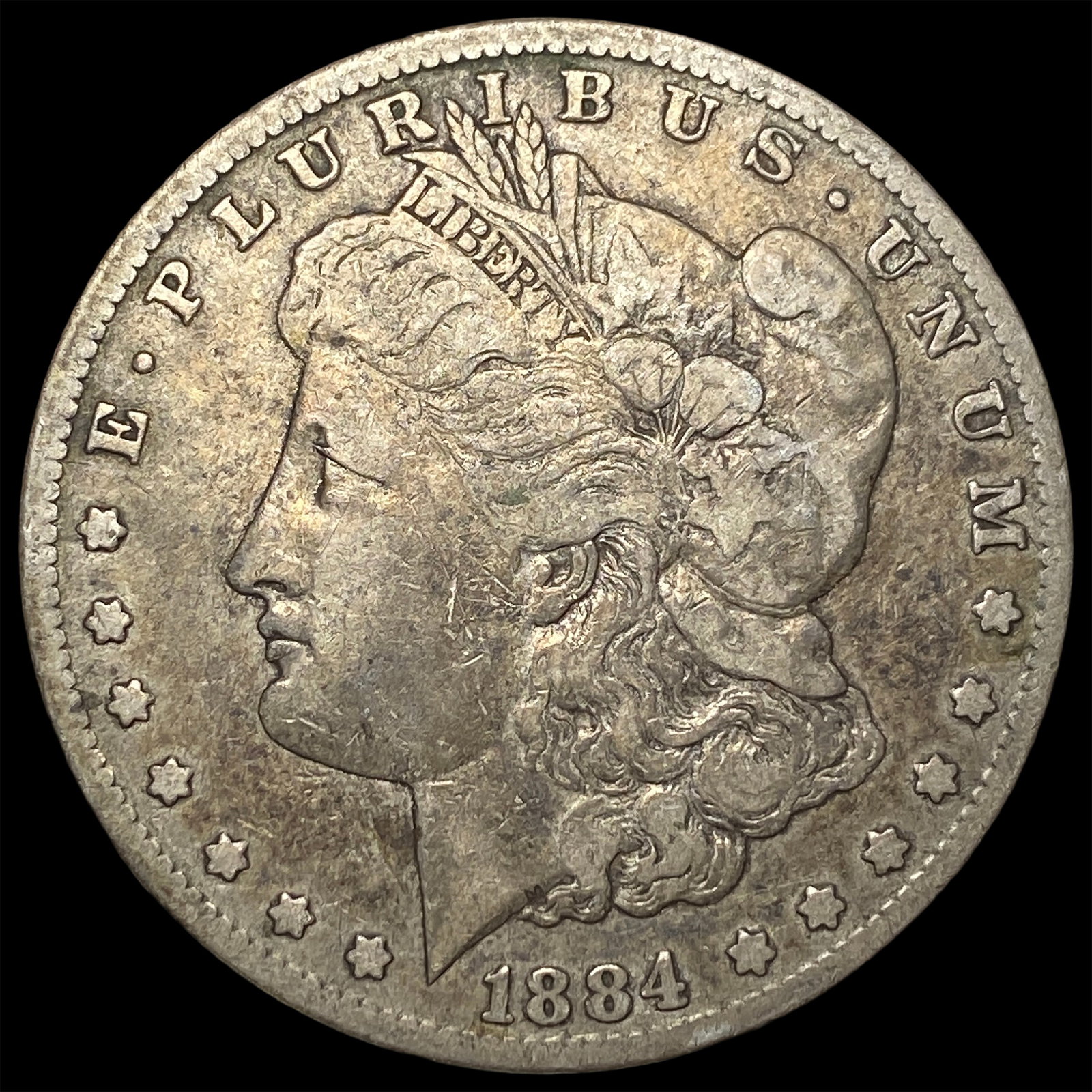 1884-CC Silver Morgan Dollar LIGHTLY CIRCULATED: 1884-CC Silver Morgan Dollar LIGHTLY CIRCULATED