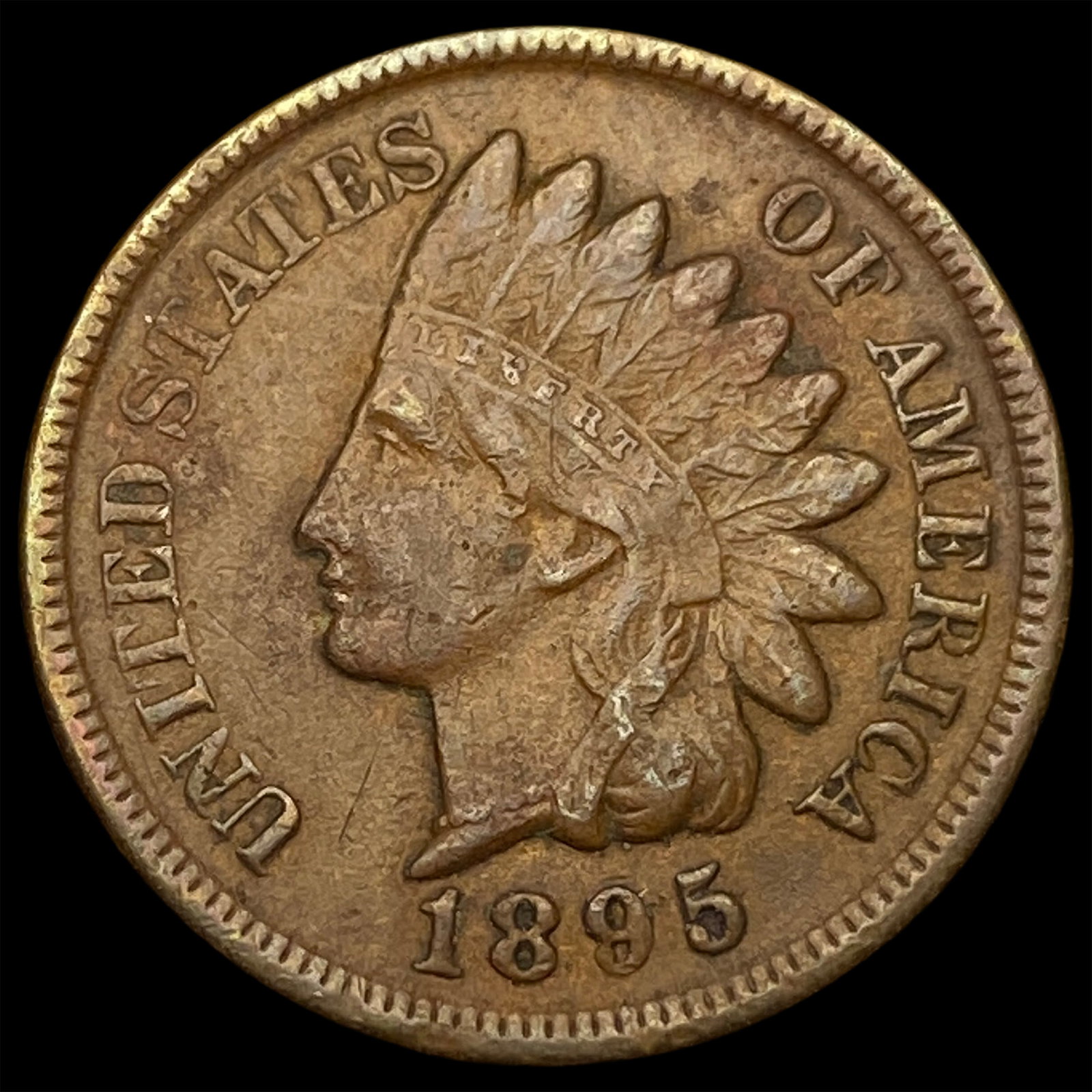 1895 Indian Head Cent CHOICE AU: 1895 Indian Head Cent CHOICE AU