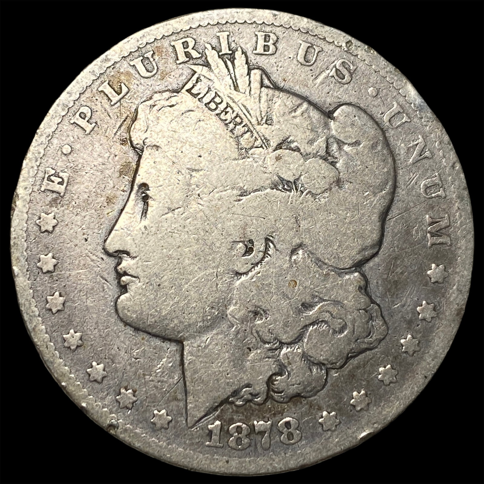 1878-CC Silver Morgan Dollar NICELY CIRCULATED: 1878-CC Silver Morgan Dollar NICELY CIRCULATED