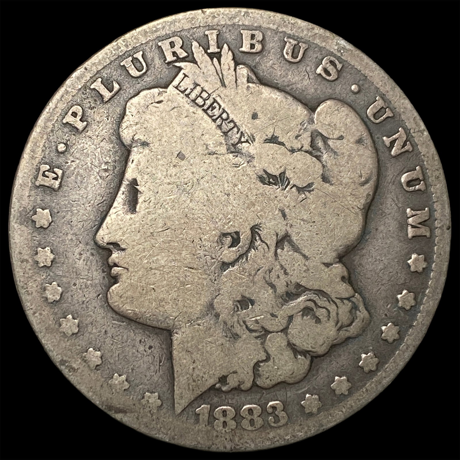 1883-CC Silver Morgan Dollar NICELY CIRCULATED: 1883-CC Silver Morgan Dollar NICELY CIRCULATED