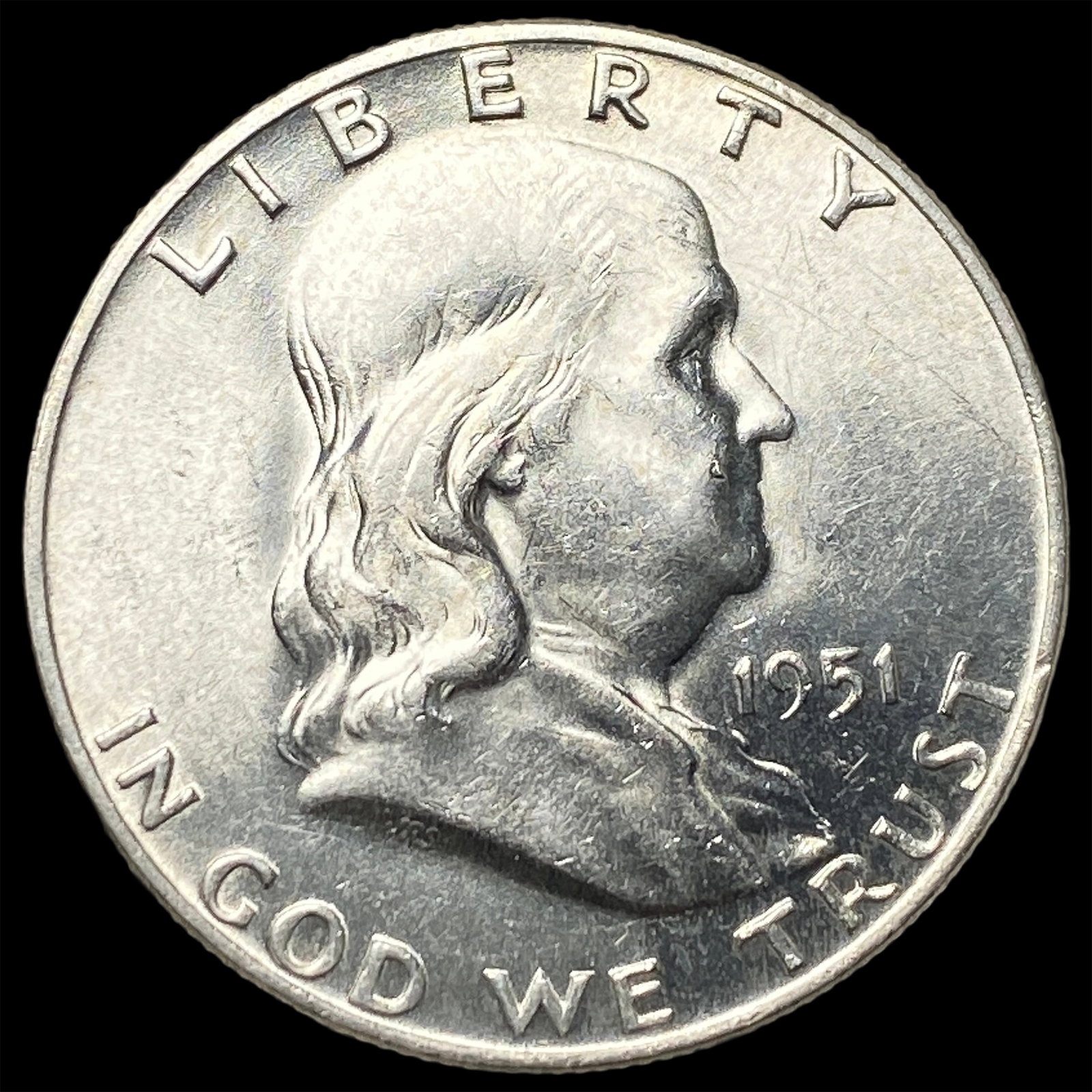 1951-D Silver Half Dollar Franklin CHOICE BU (1 of 2)
