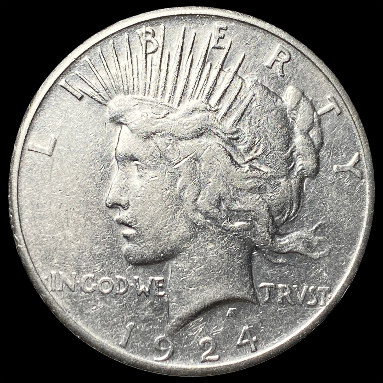 1924-S Peace Silver Dollar CLOSELY UNCIRCULATED (1 of 2)