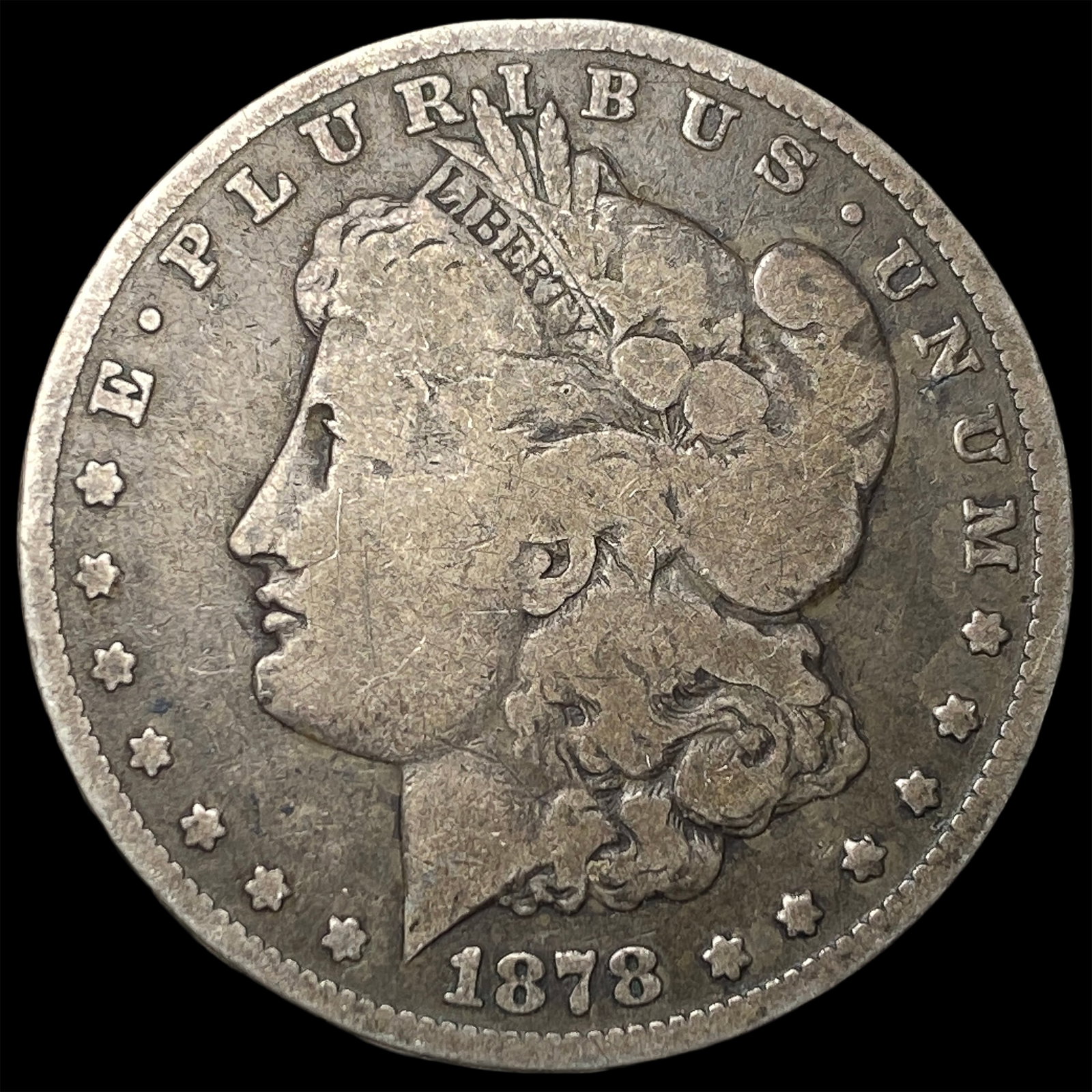 1878-CC Silver Morgan Dollar LIGHTLY CIRCULATED: 1878-CC Silver Morgan Dollar LIGHTLY CIRCULATED