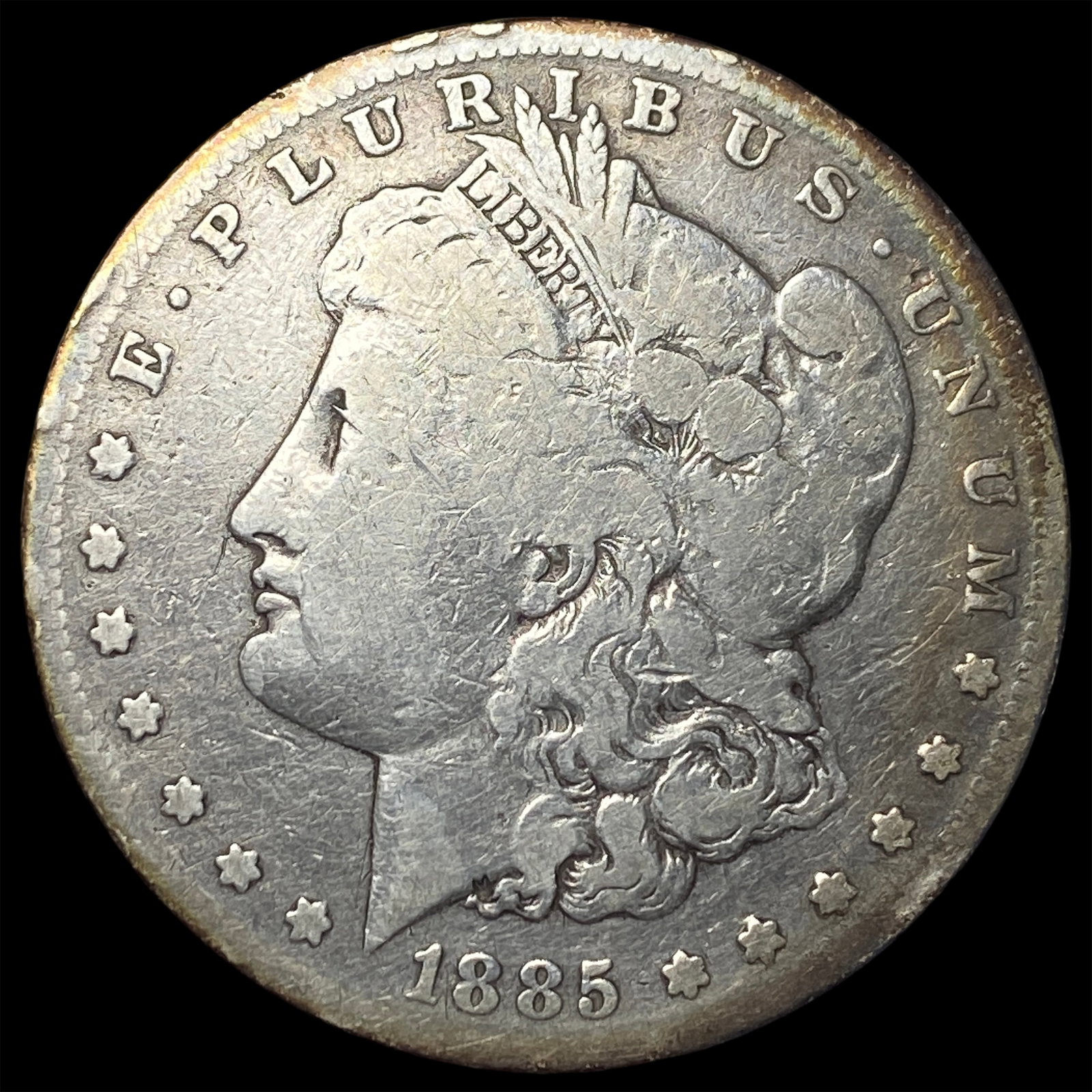 1885-S Morgan Silver Dollar NEARLY UNCIRCULATED: 1885-S Morgan Silver Dollar NEARLY UNCIRCULATED