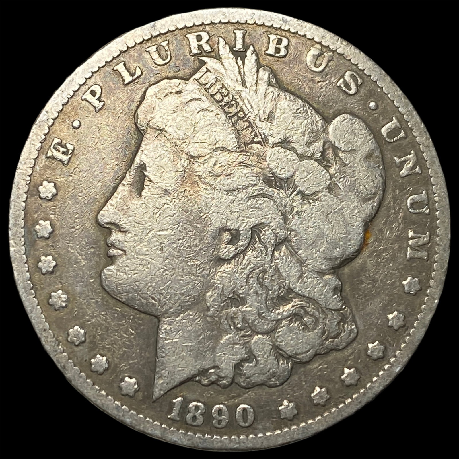 1890-CC Silver Morgan Dollar LIGHTLY CIRCULATED: 1890-CC Silver Morgan Dollar LIGHTLY CIRCULATED